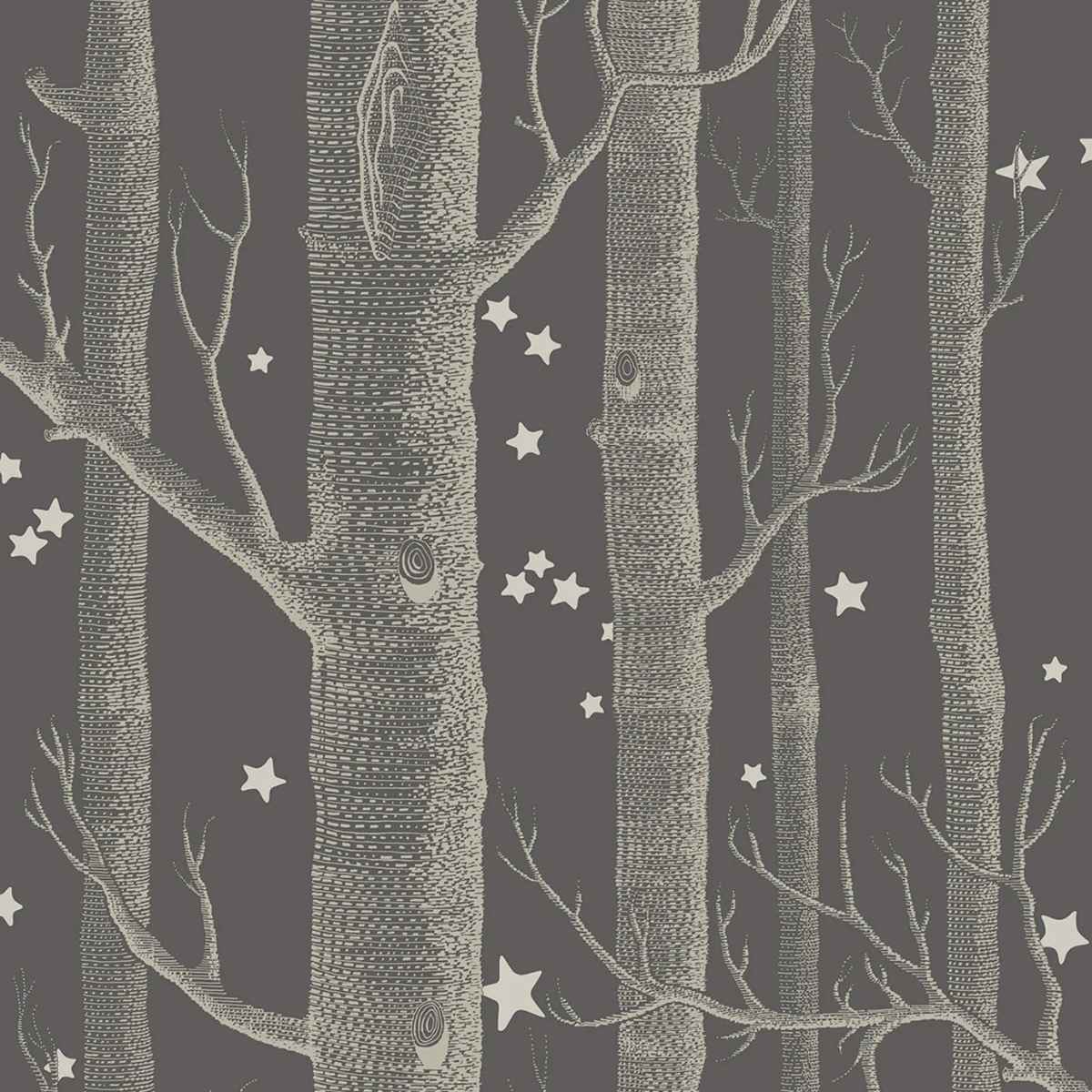 Cole &amp; Son &#39;Woods &amp; Stars - Charcoal&#39; Wallpaper