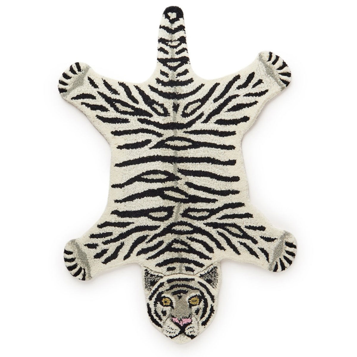 Snowy Tiger Rug Small - Doing Goods