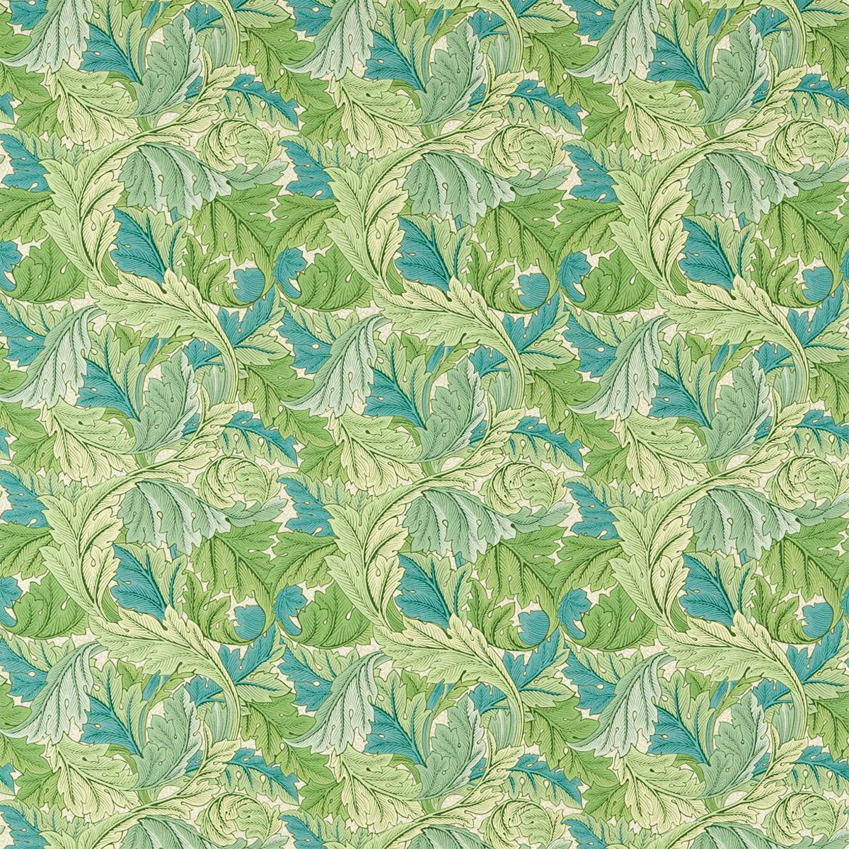 Morris &amp; Co &#39;Acanthus - Nettle/Sky Blue&#39; Outdoor Fabric
