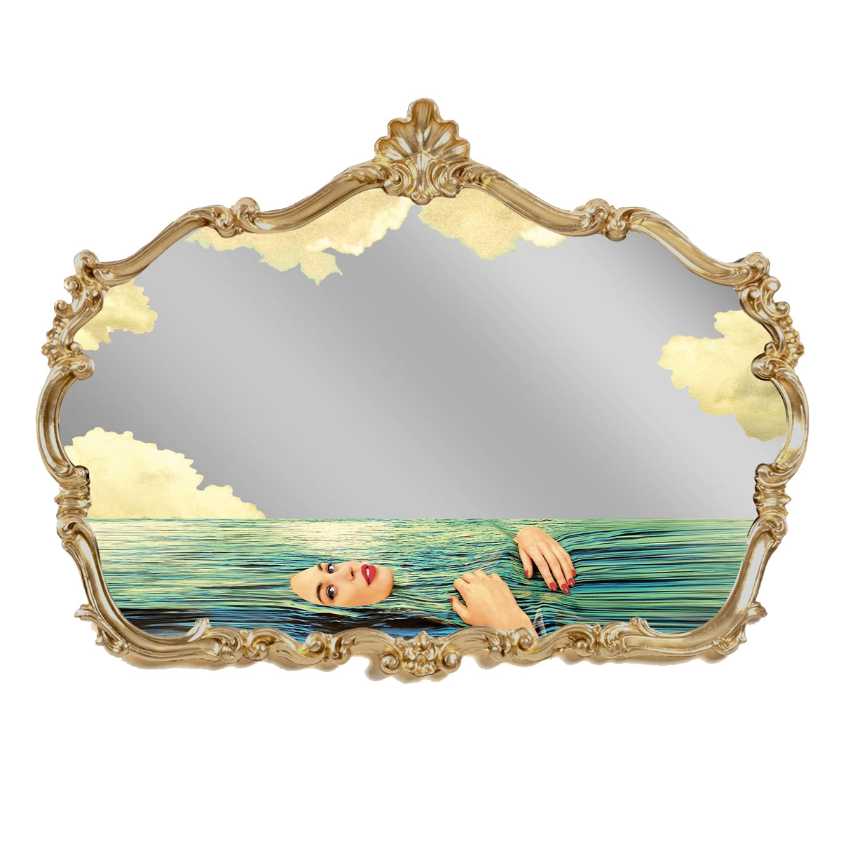 Seletti X Toiletpaper Baroque Sea Girl Mirror