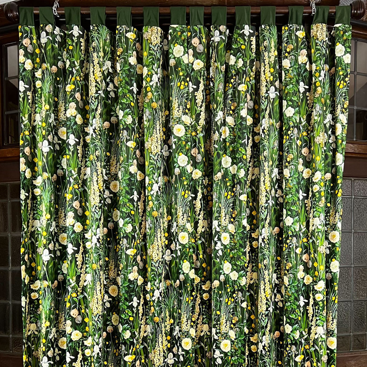 Chelsea Printed Velvet Panel Curtain