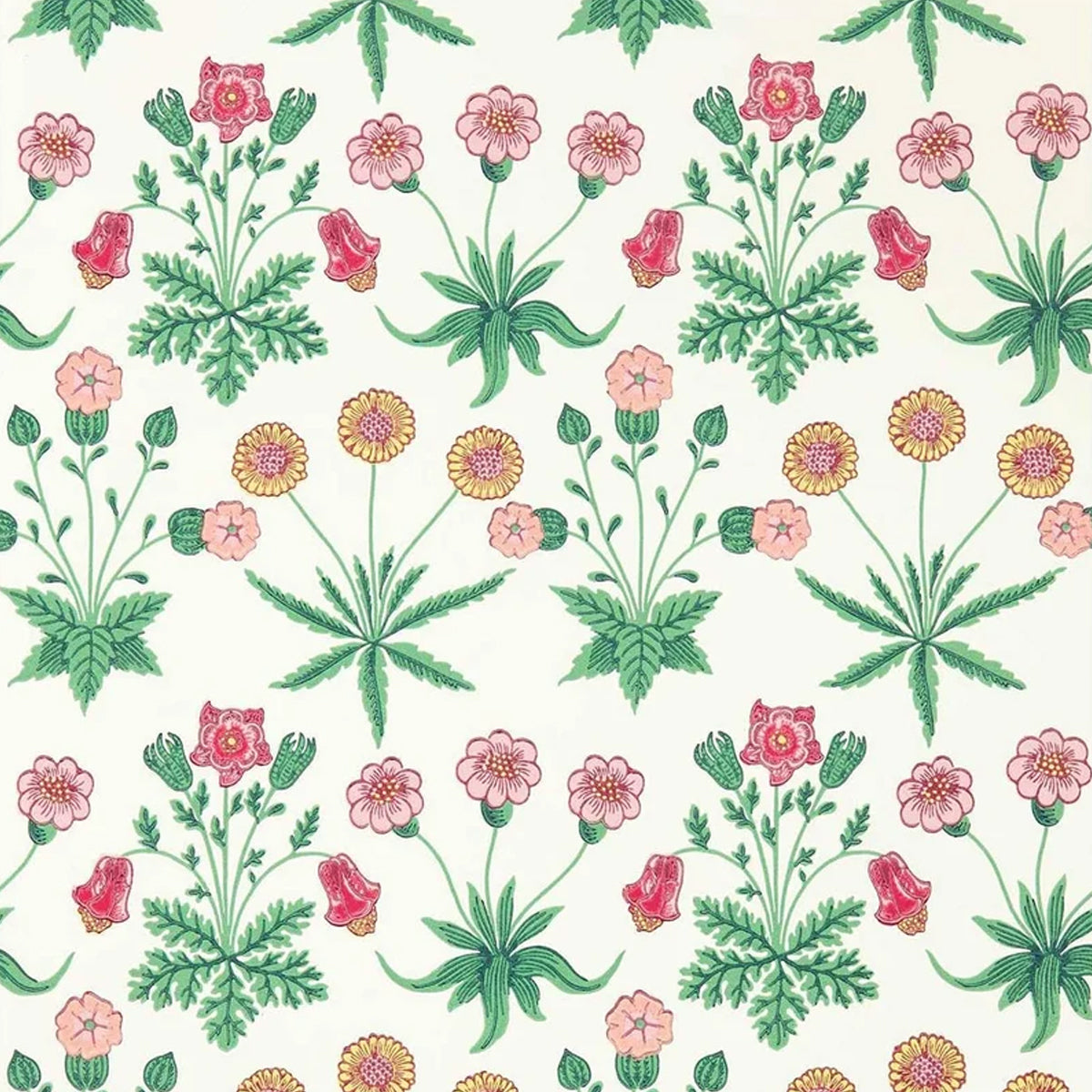 Morris &amp; Co &#39;Daisy - Strawberry Fields&#39; Wallpaper