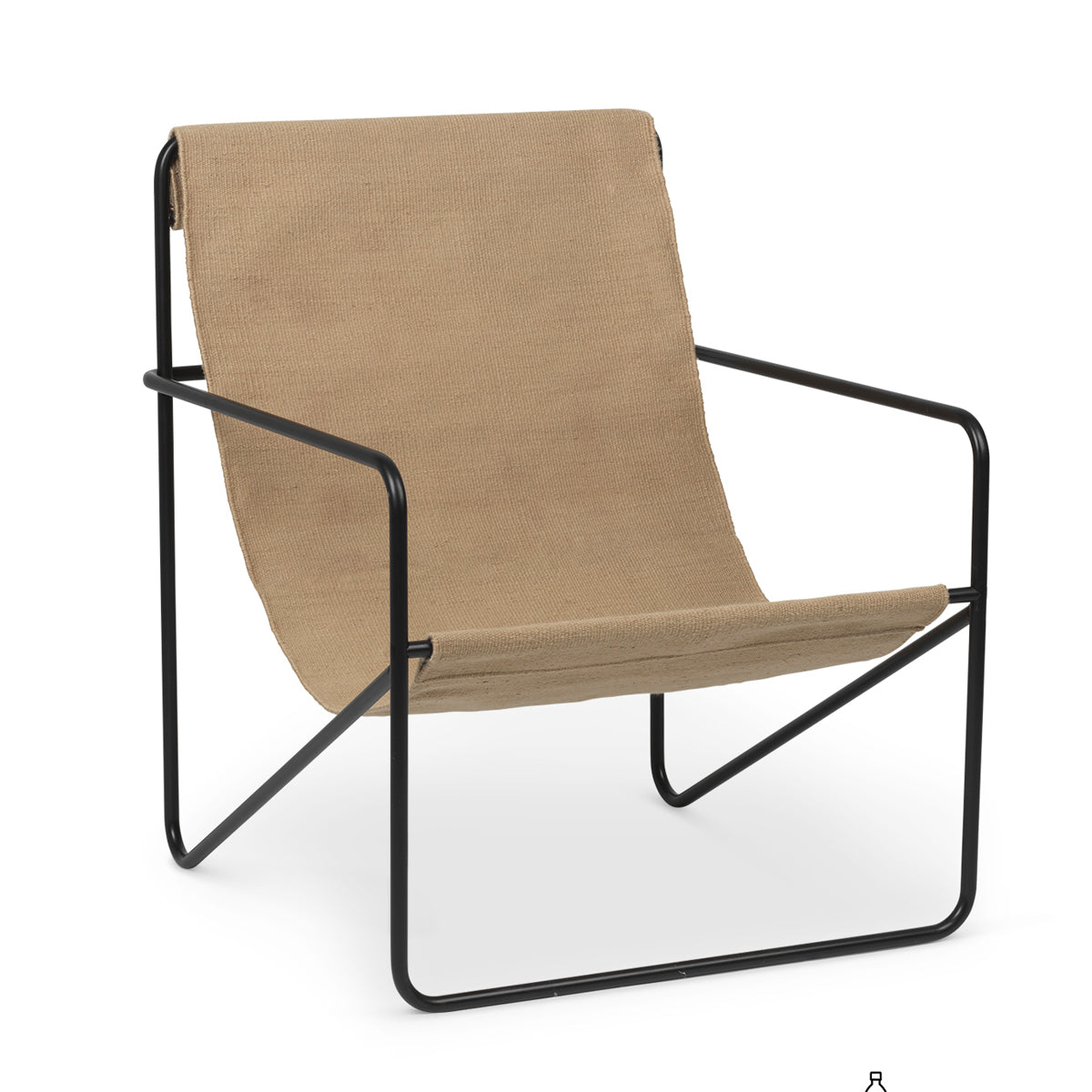 Desert Lounge Chair Black &amp; Sand - ferm LIVING