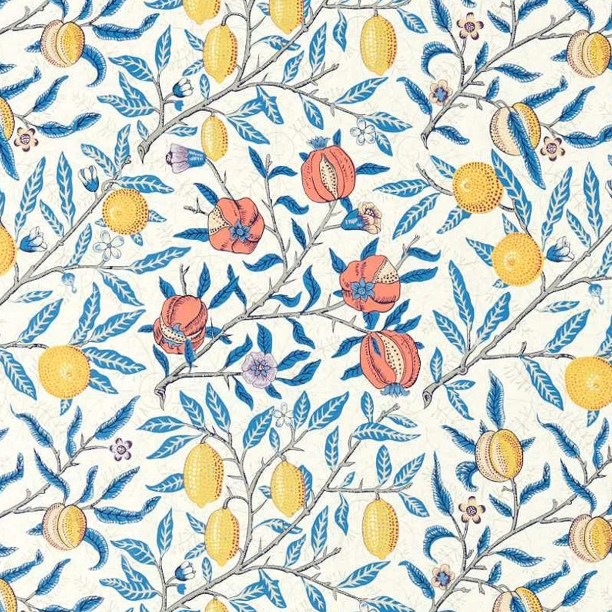 Morris &amp; Co &#39;Fruit - Paradise Blue&#39; Fabric