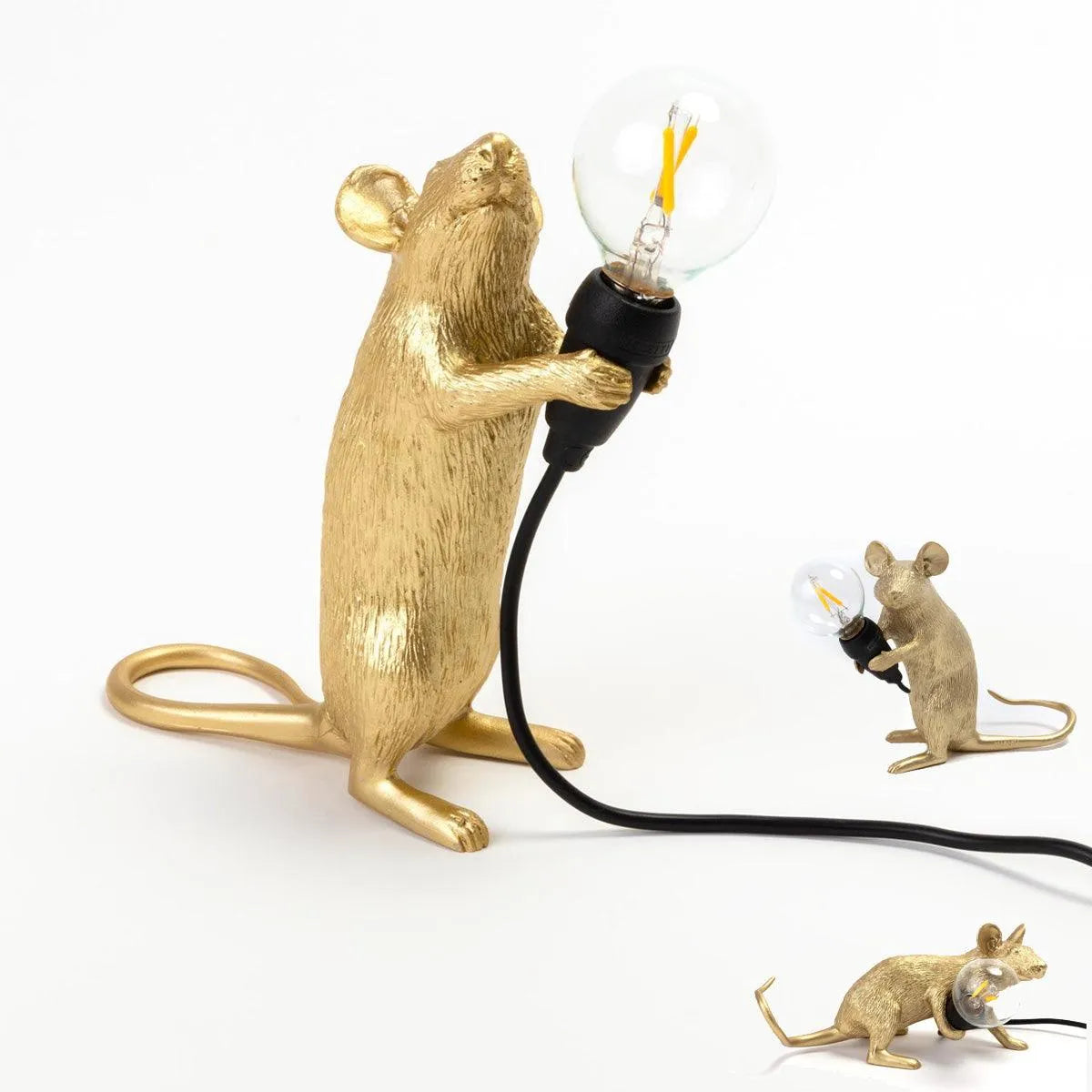 Gold Mouse Lamp - Seletti - Courthouse Interiors
