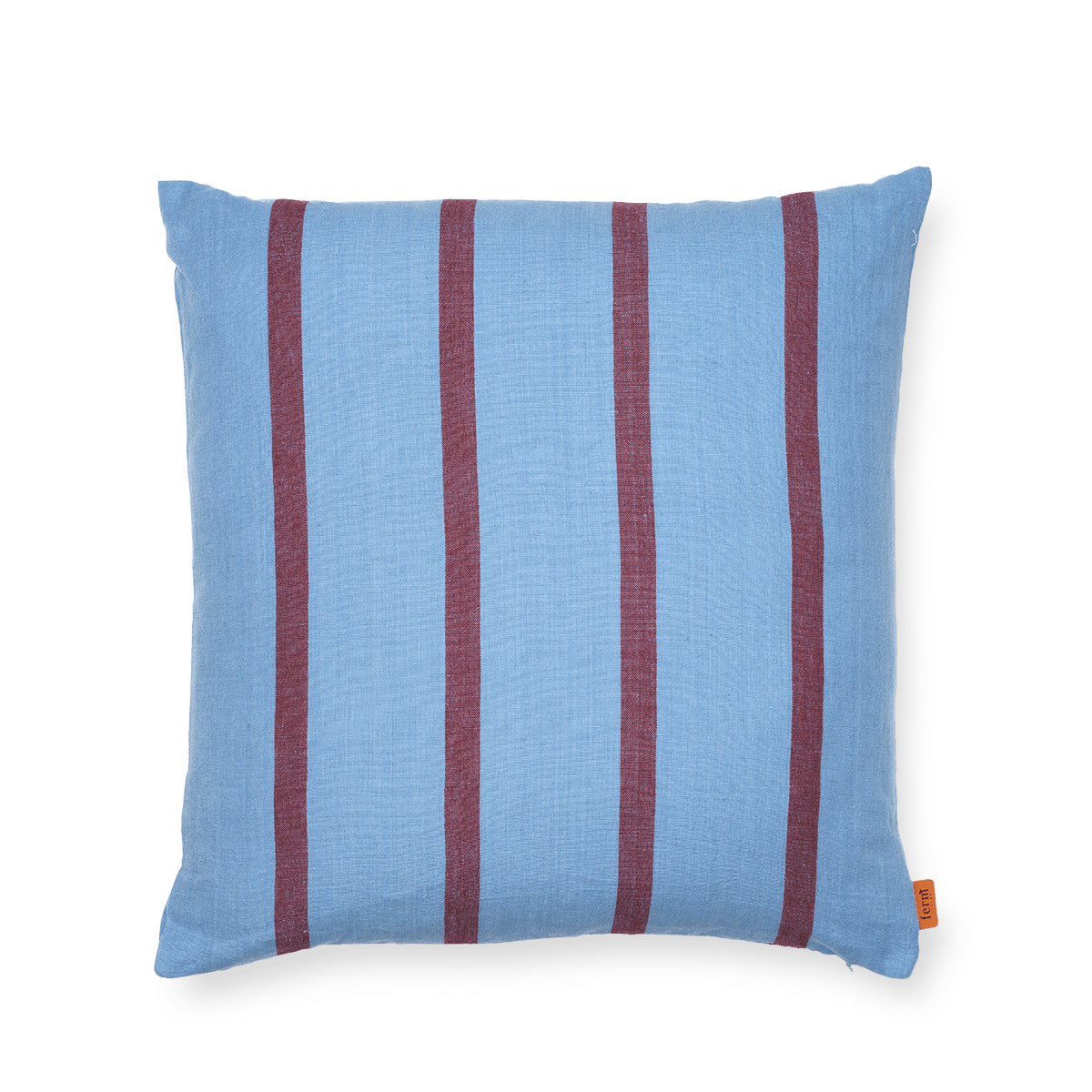 Grand Cushion Faded Blue &amp; Burgundy - ferm LIVING
