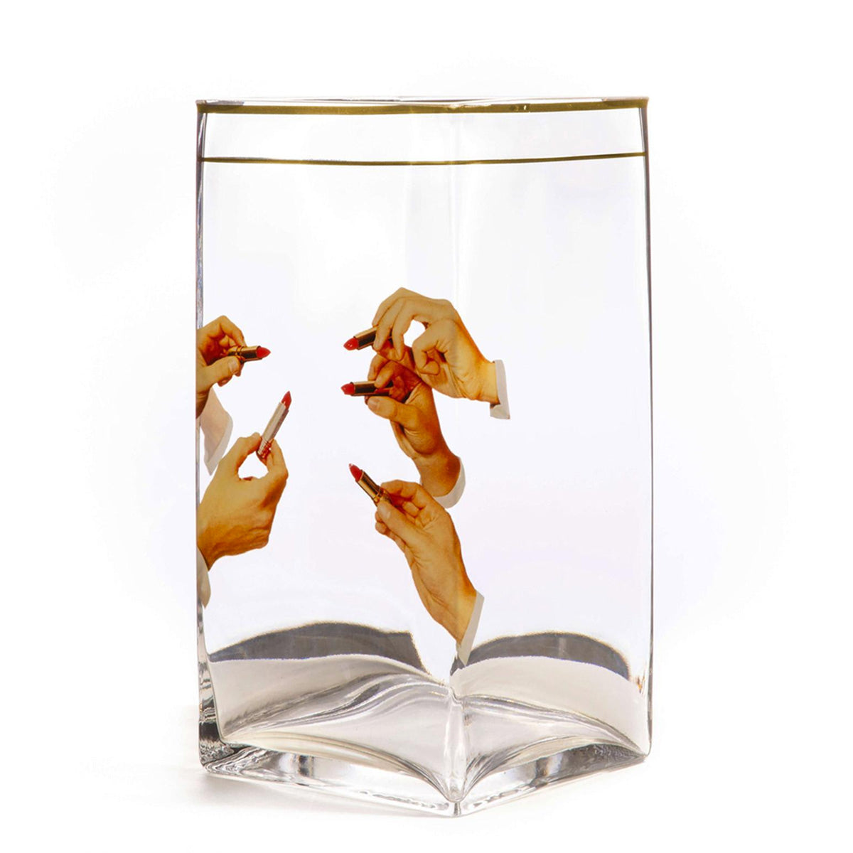 Seletti X Toiletpaper &#39;Lipsticks&#39; Glass Vase