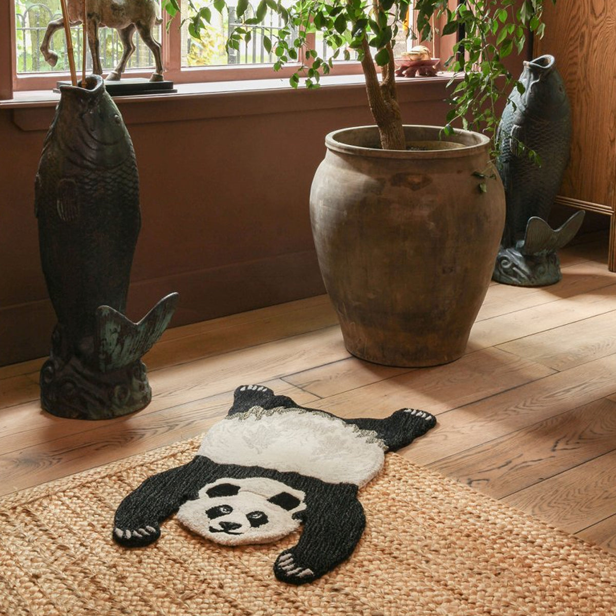 Plumy Panda Rug Small - Doing Goods