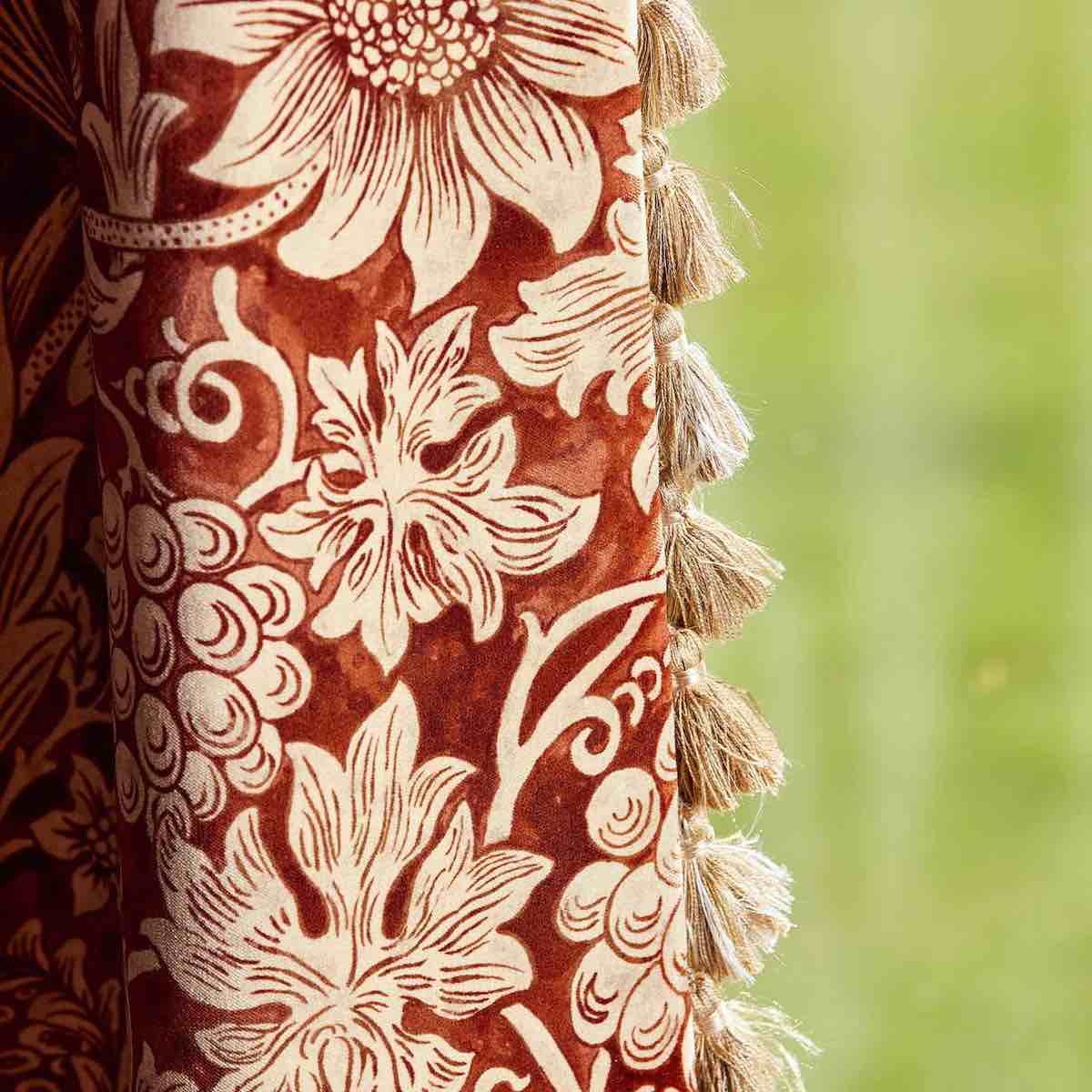 Morris &amp; Co &#39;Sunflower Velvet - Saffron/Vellum&#39; Fabric