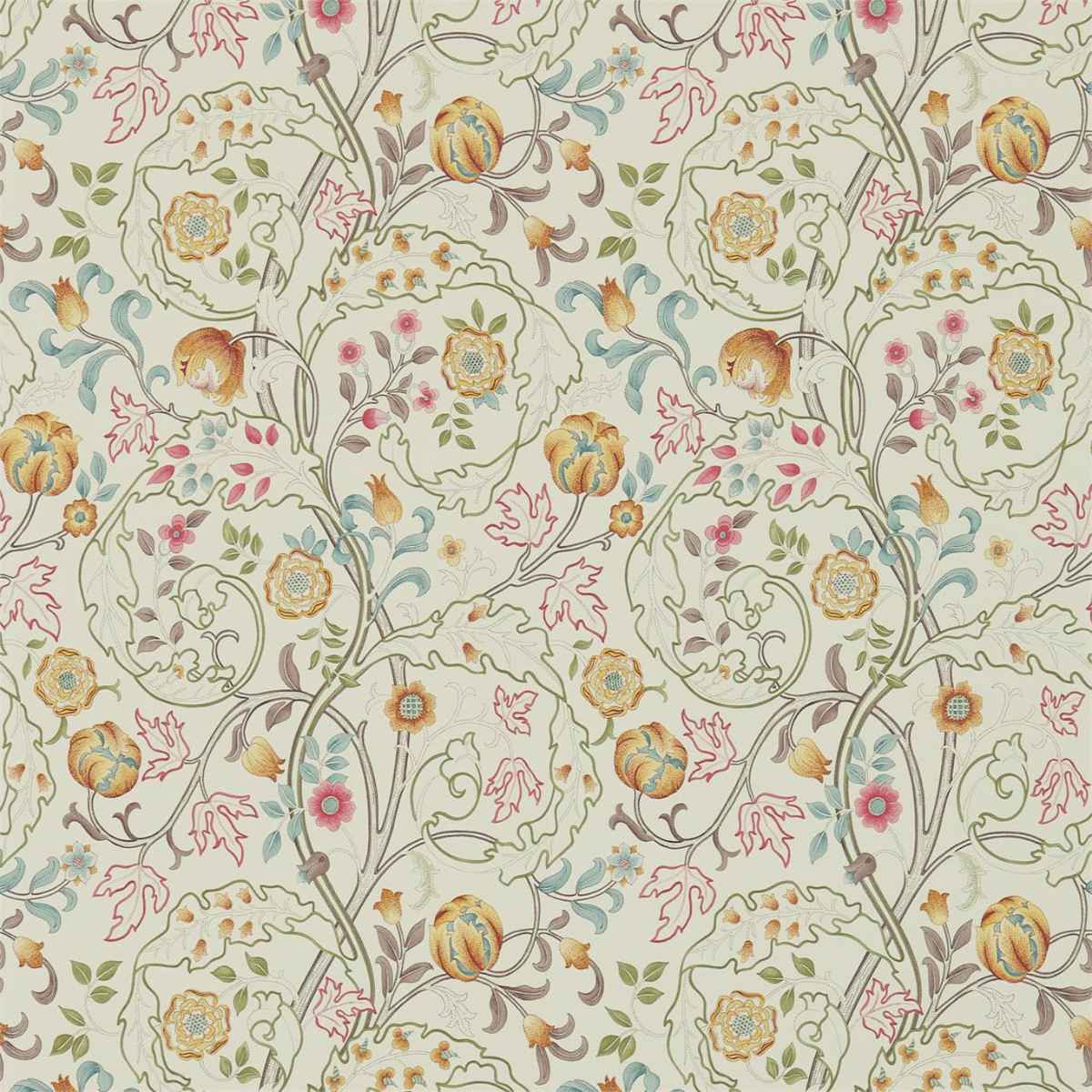 Morris &amp; Co &#39;Mary Isobel - Russet/Taupe&#39; Wallpaper
