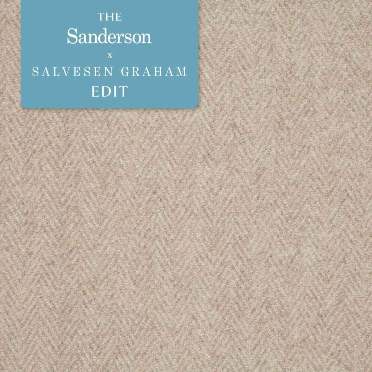 Sanderson X Salvesen Graham &#39;Portland - Linen&#39; Fabric