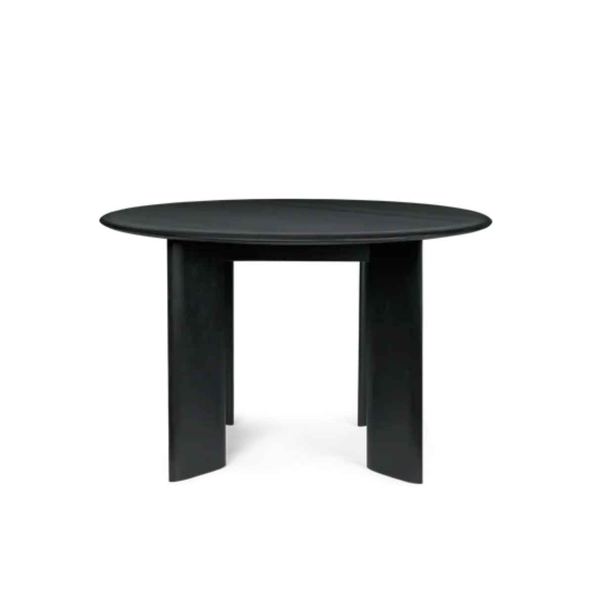 Bevel Table Round Black Oiled Beech - ferm LIVING