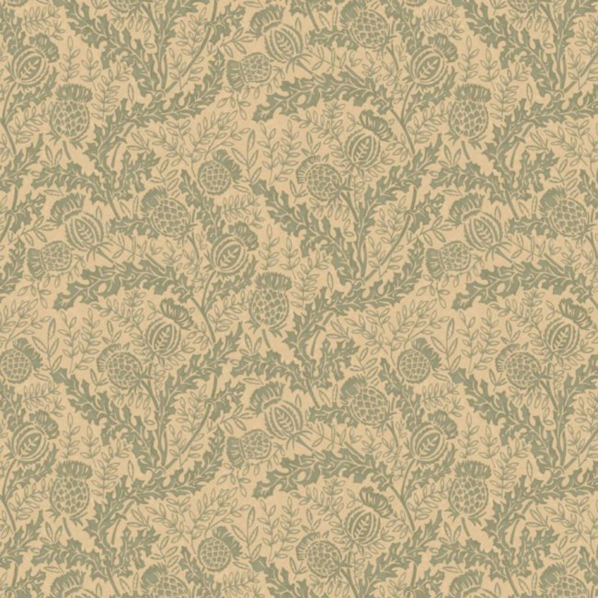 Mulberry Home &#39;Mulberry Thistle - Teal&#39; Wallpaper