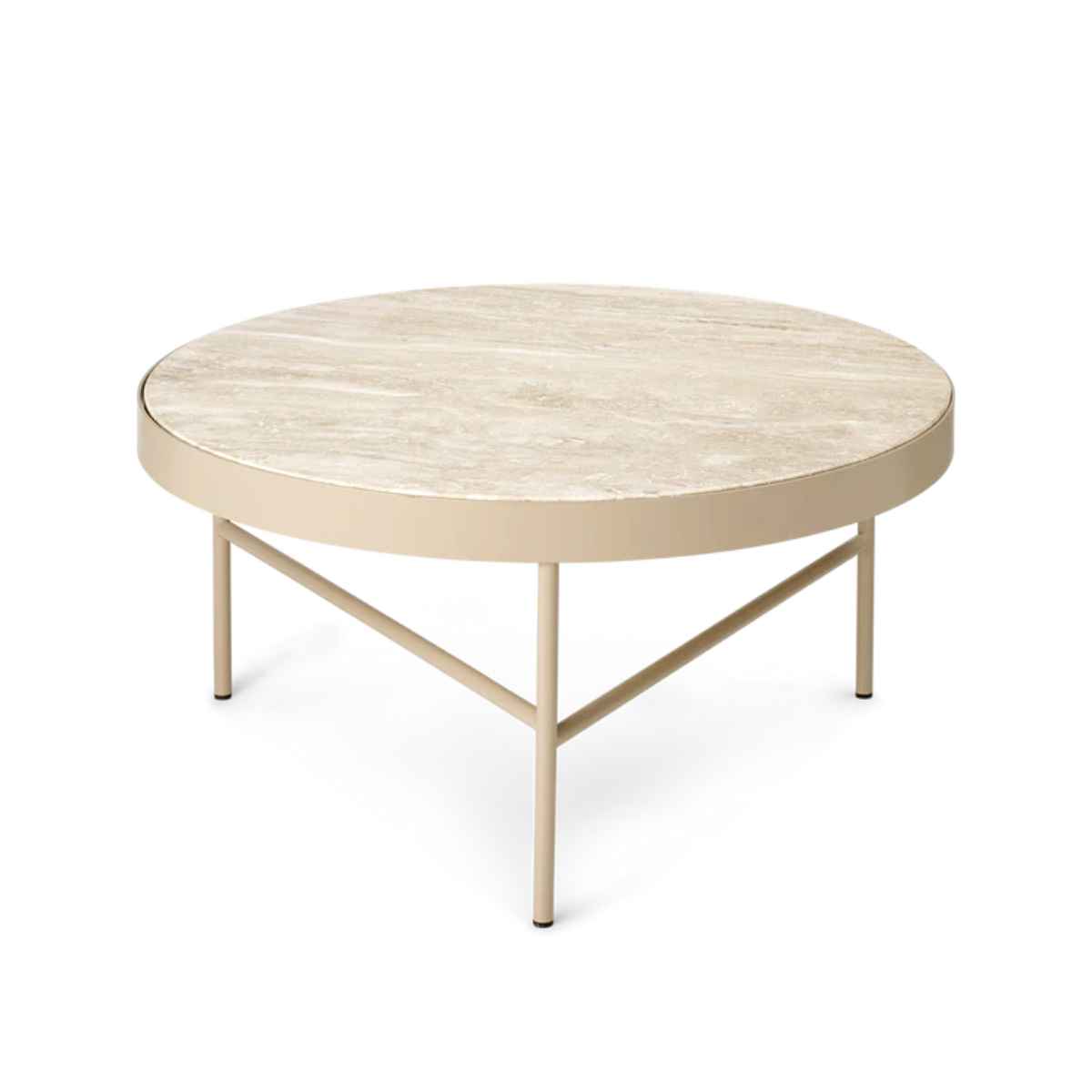 Travertine Table Large Cashmere - ferm LIVING