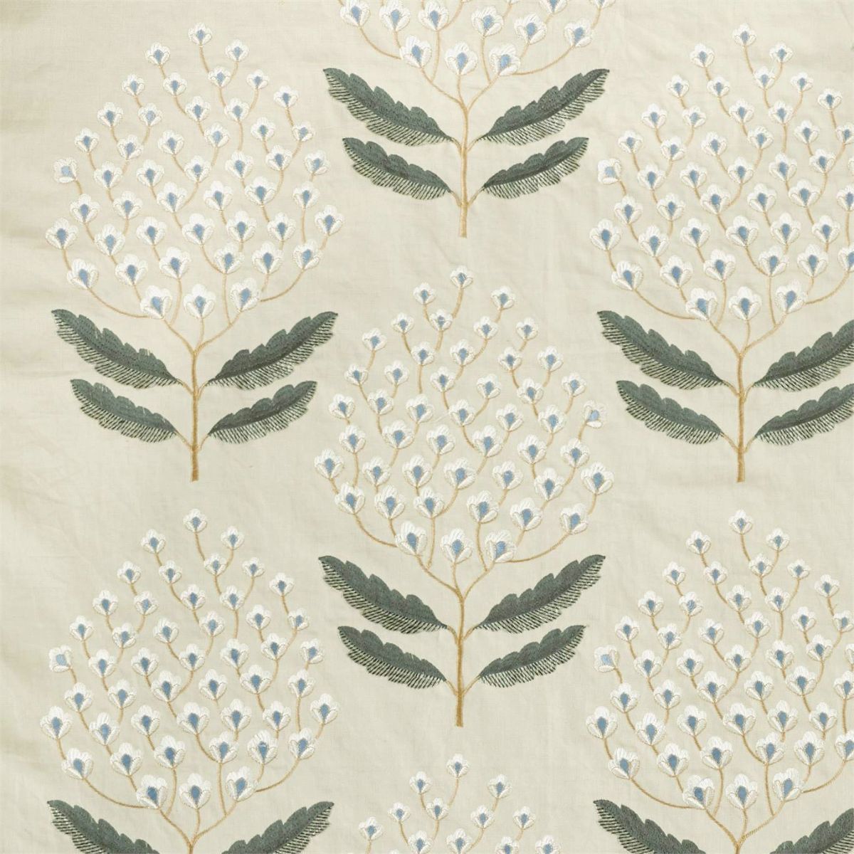 Sanderson &#39;Bellis - Silver Fern&#39; Fabric