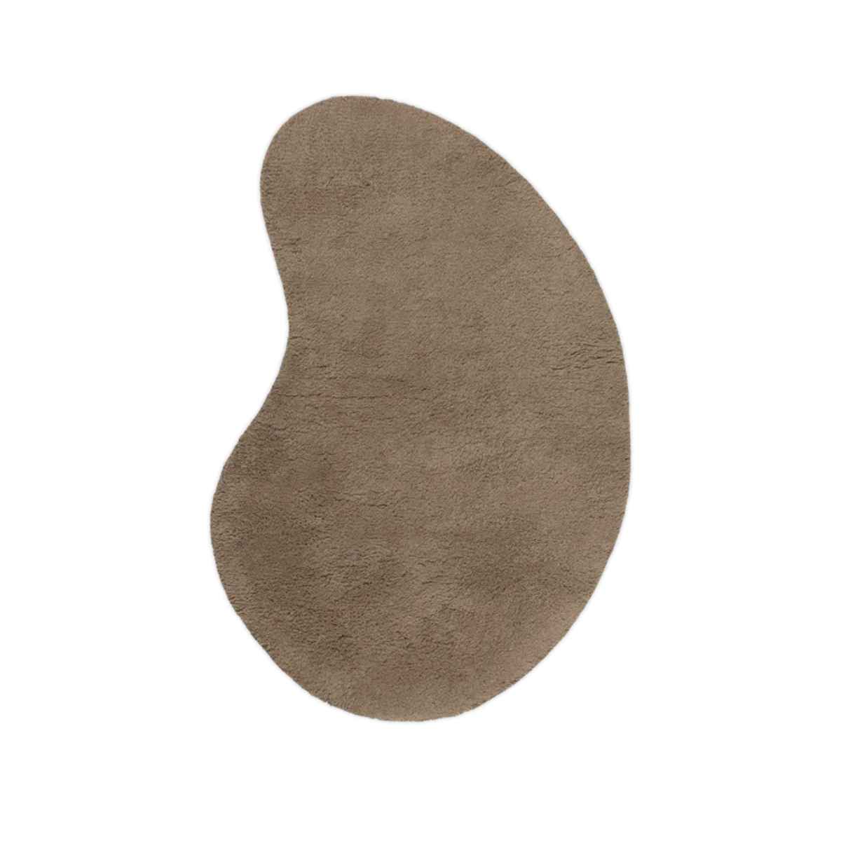 Forma Wool Rug Small Ash Brown - ferm LIVING