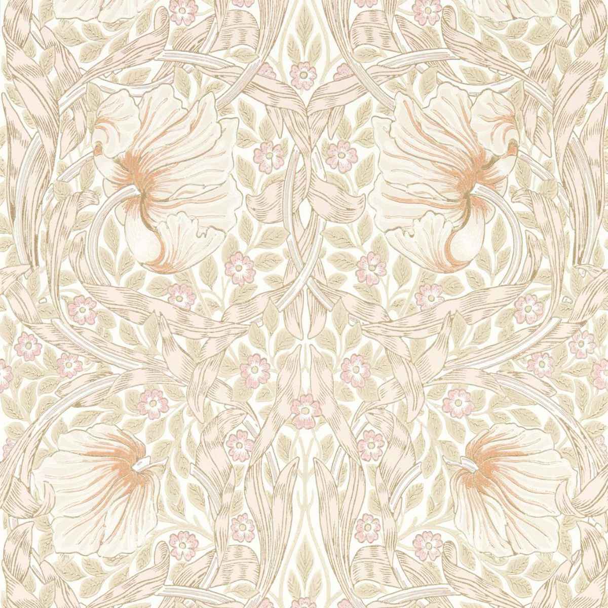 Morris &amp; Co &#39;Pimpernel - Cochineal Pink&#39; Wallpaper
