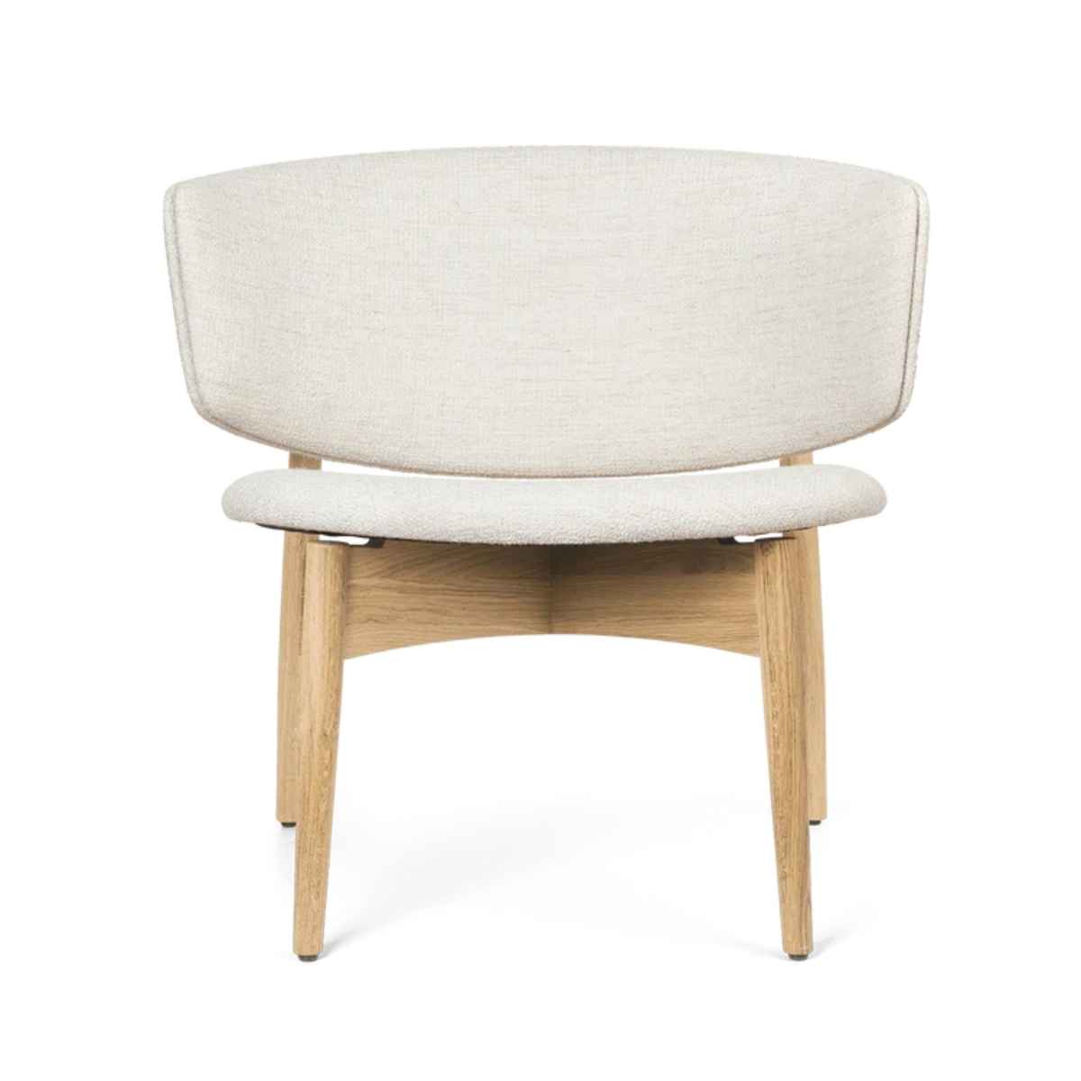 Herman Lounge Chair Oak Wood Boucle Off White - ferm LIVING
