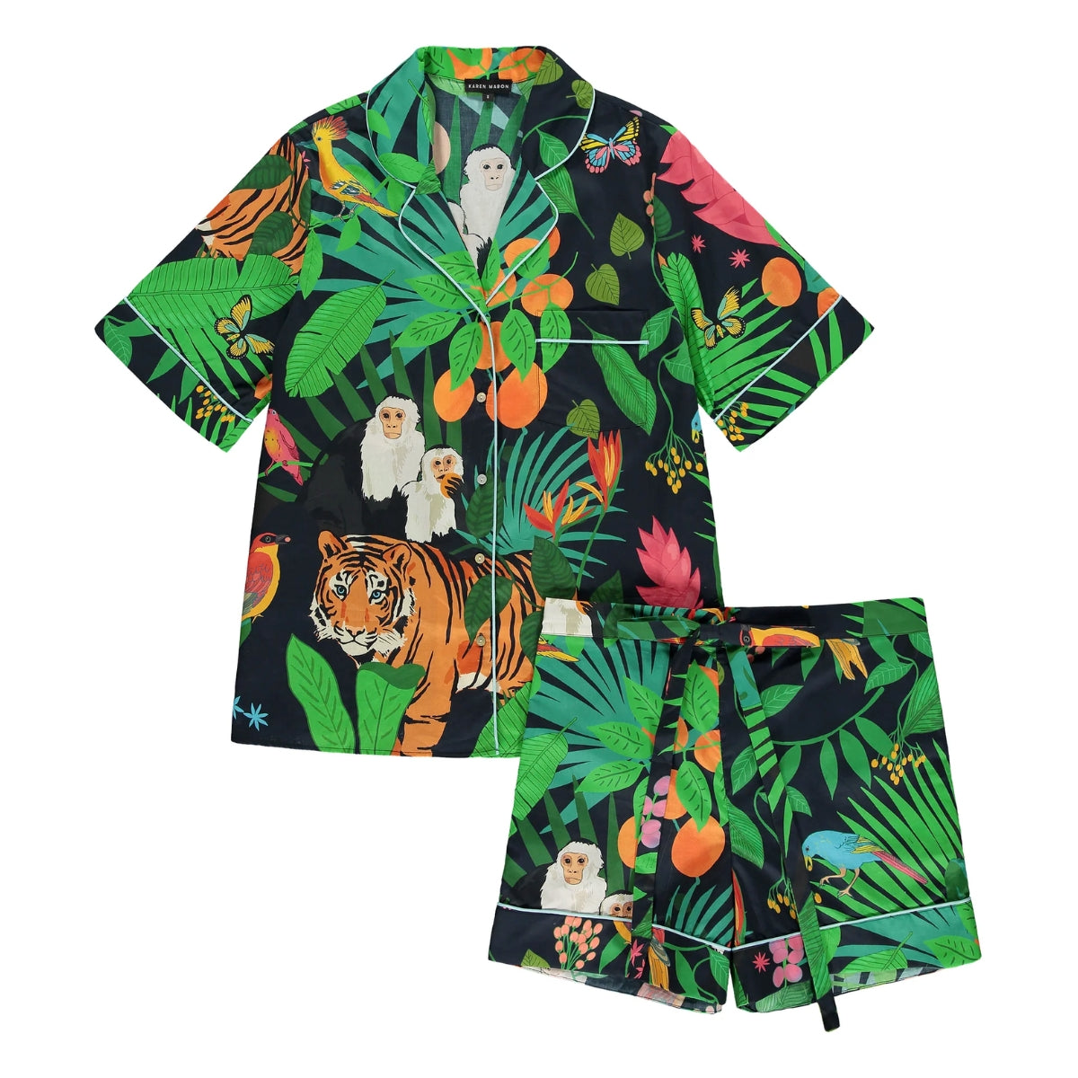 Tiger Tiger Short Organic Cotton Pyjama Set - Karen Mabon