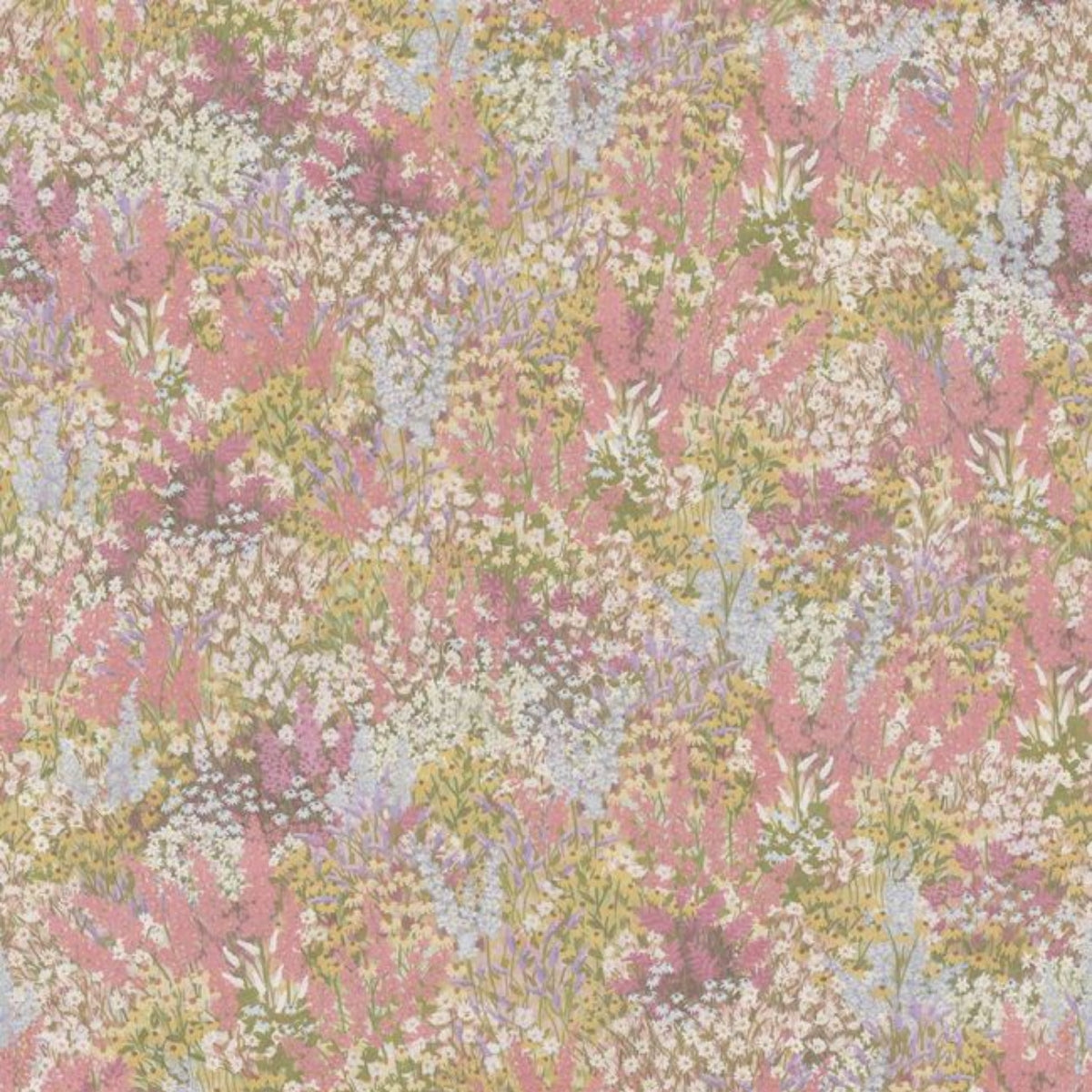 Cole &amp; Son &#39;Grande Fleur Linen Union - Peach &amp; Blush&#39; Fabric