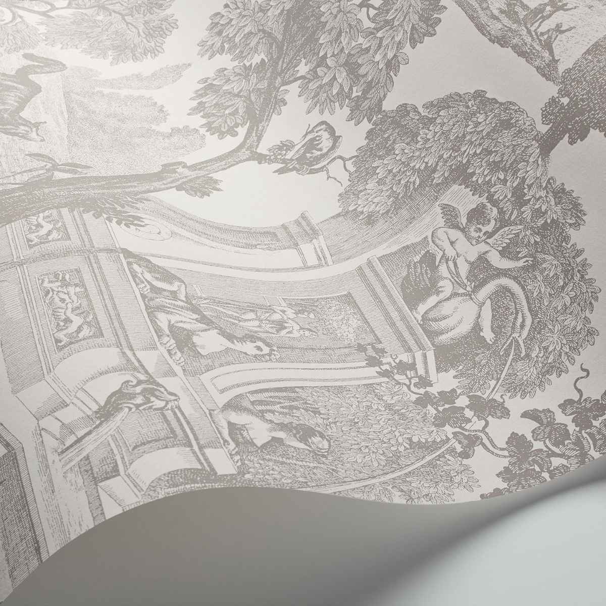 Cole &amp; Son &#39;Versailles - Soot and Snow&#39; Wallpaper