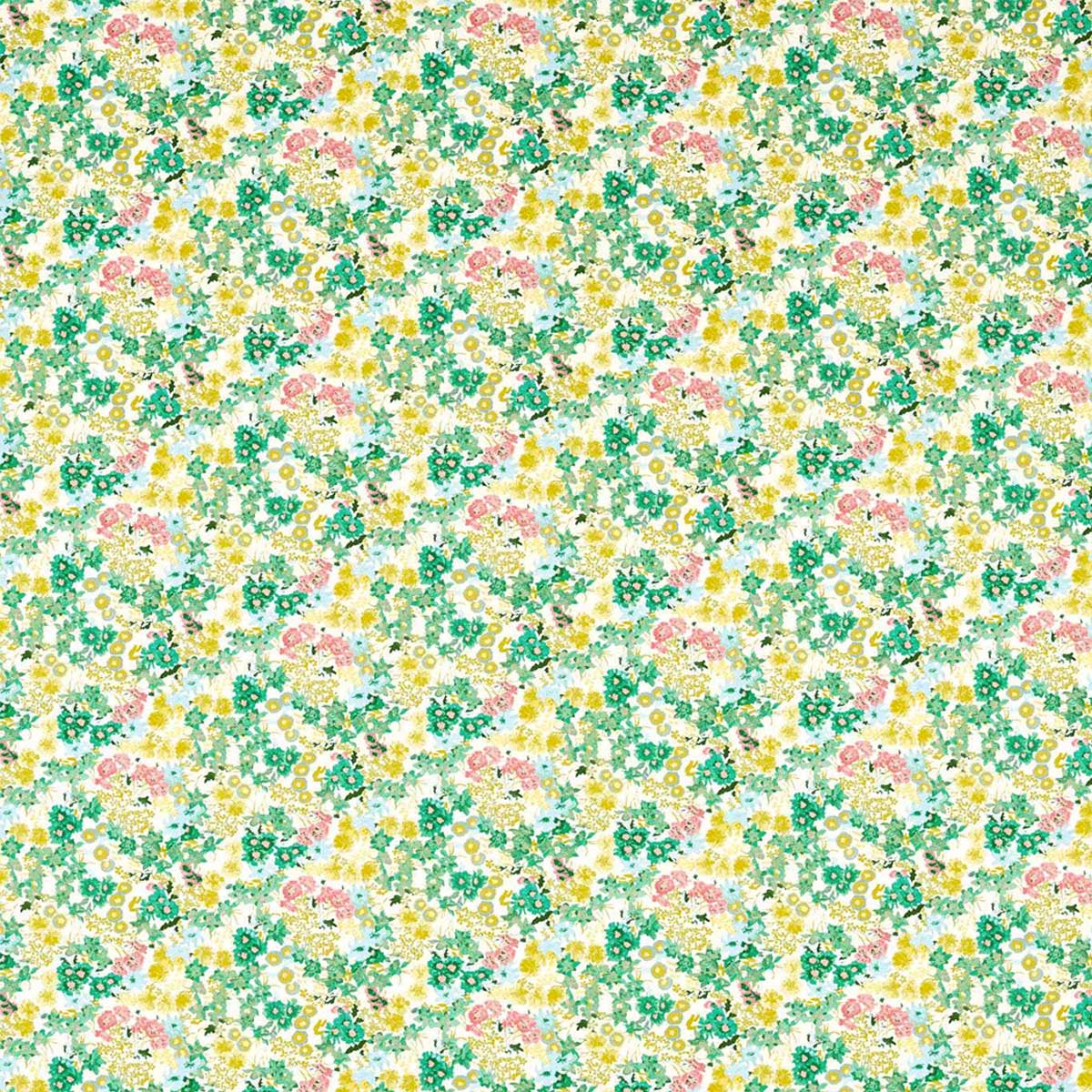 Harlequin X Sophie Robinson &#39;Wildflower Meadow - Rose/Emerald/Peridot&#39; Fabric