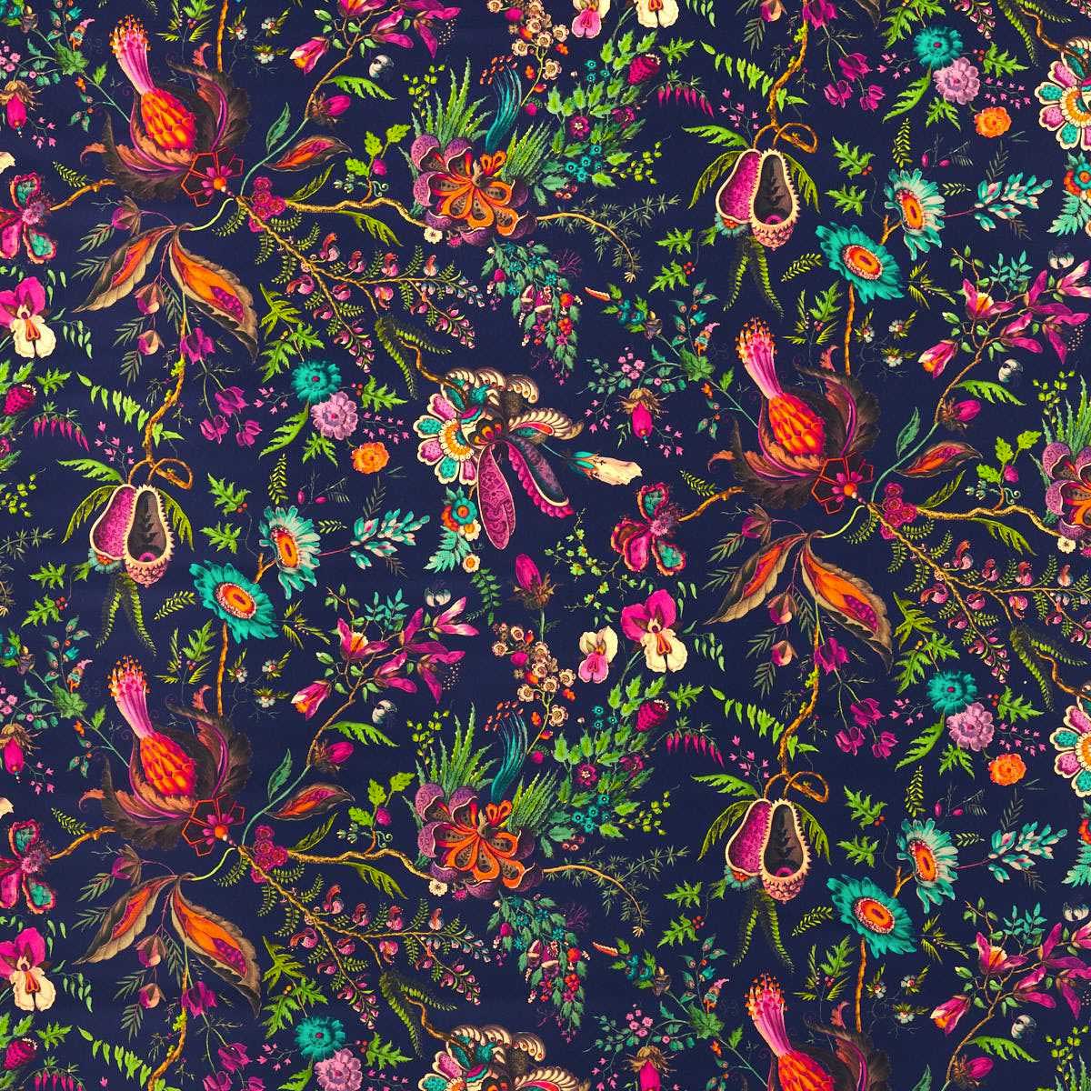 Harlequin X Sophie Robinson &#39;Wonderland Floral - Saphire/Spinel/Emerald&#39; Fabric
