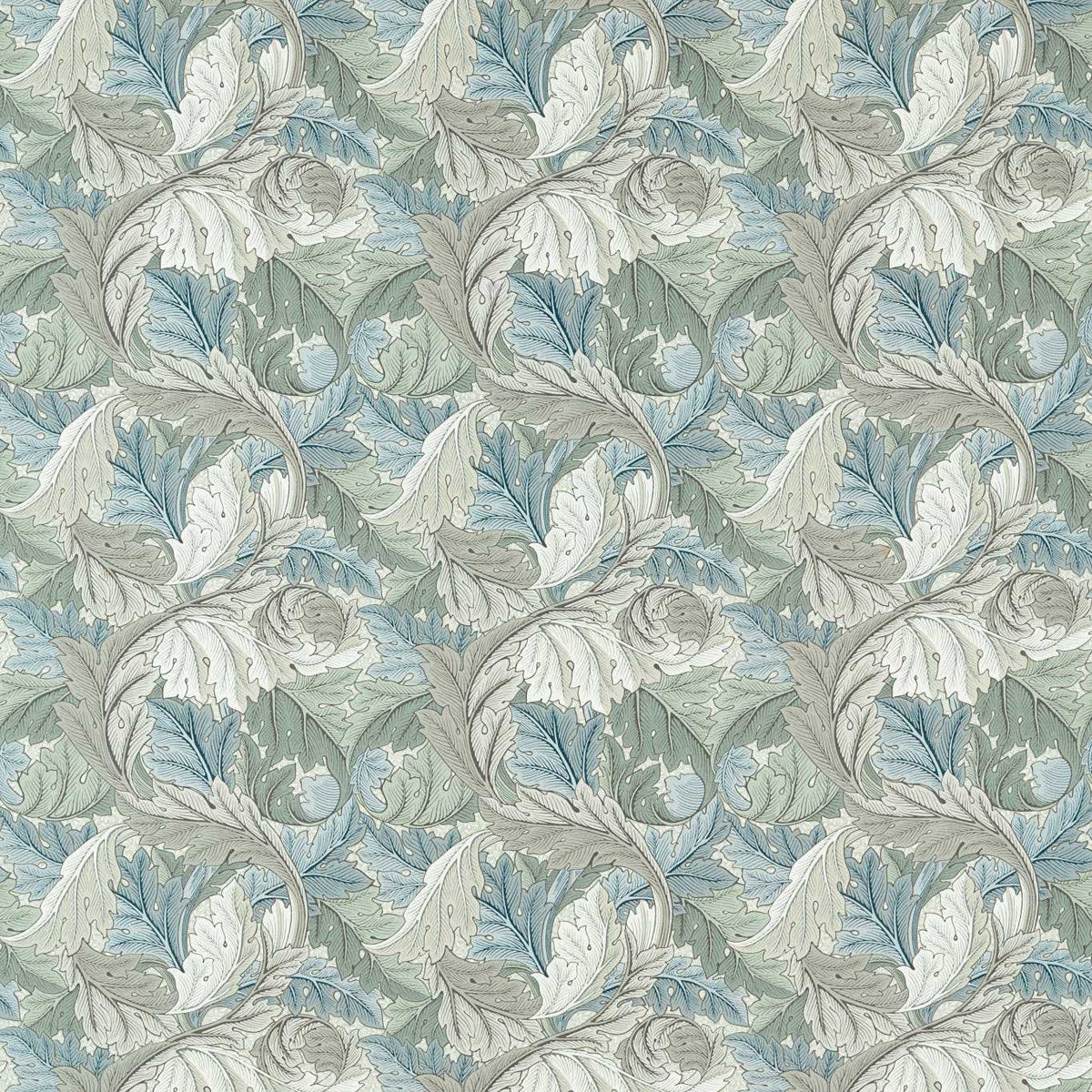 Morris &amp; Co &#39;Acanthus - Mineral Blue/Linen&#39; Outdoor Fabric