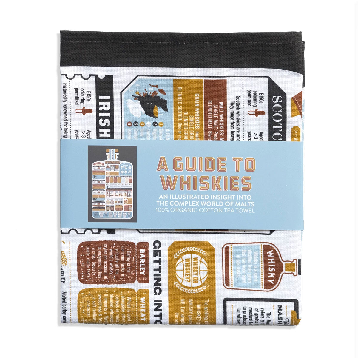 A Guide To Whiskies Tea Towel