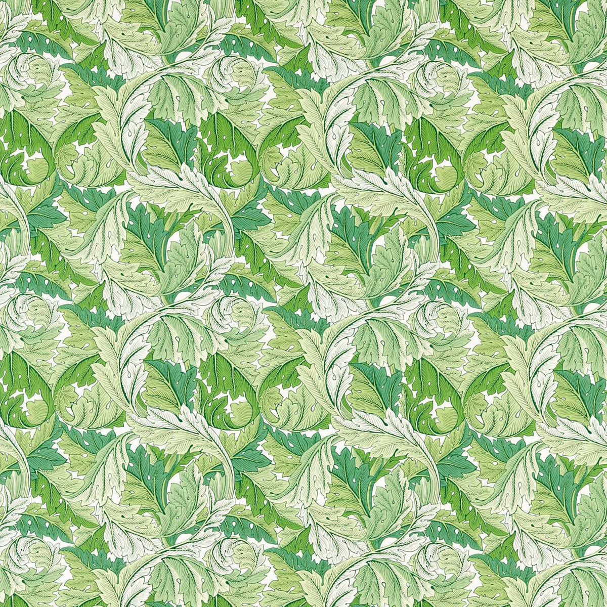 Morris &amp; Co &#39;Acanthus - Leaf Green&#39; Fabric
