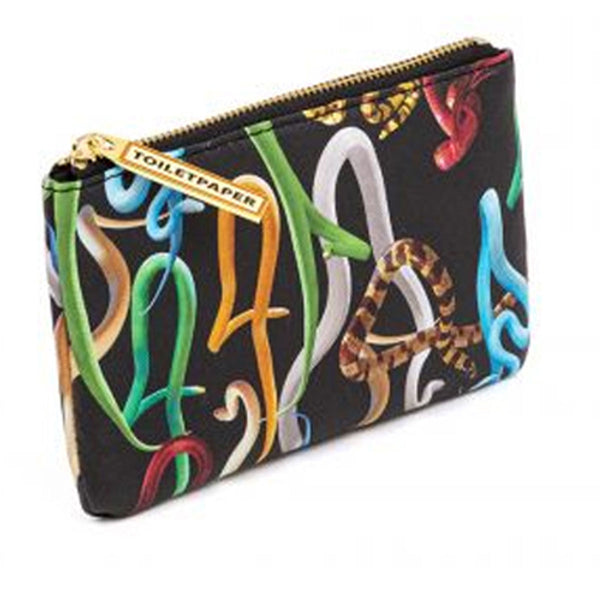 Seletti Womens Wears Toiletpaper Snakes Shopping Bag