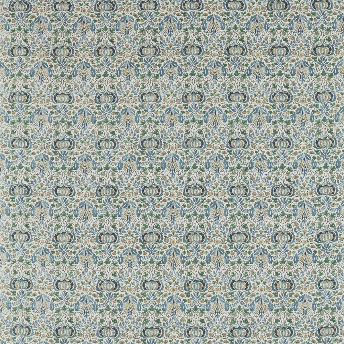 Morris &amp; Co &#39;Little Chintz - Blue/Fennel&#39; Fabric