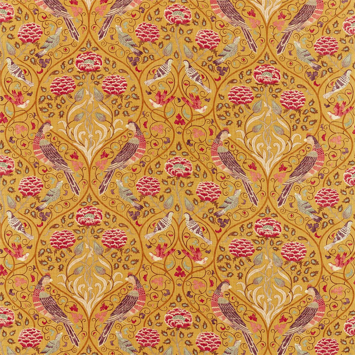 Morris &amp; Co &#39;Seasons By May - Saffron&#39; Fabric
