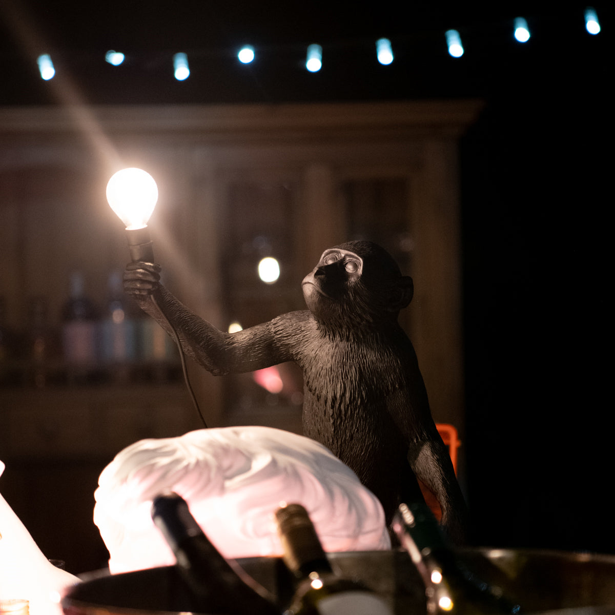 Standing Monkey Light Black - Seletti