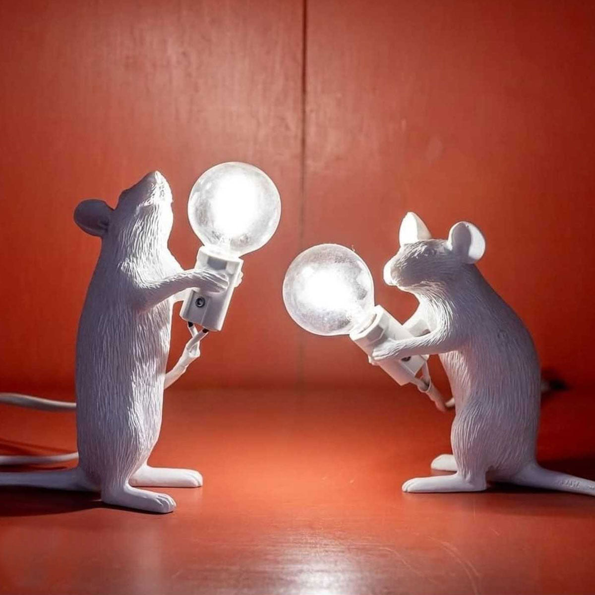 White Mouse Lamp Standing - Seletti