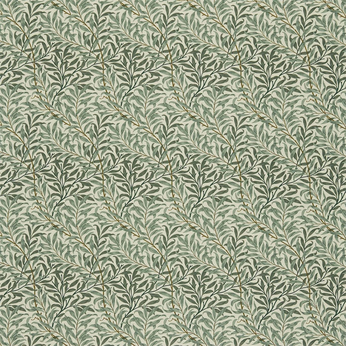 Morris &amp; Co &#39;Willow Boughs - Cream/Green&#39; Fabric