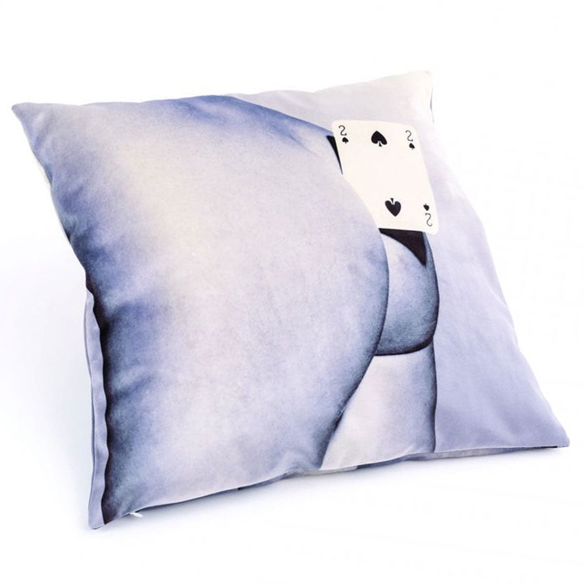 Seletti x Toiletpaper Cushion Cover &#39;Two Of Spades&#39;
