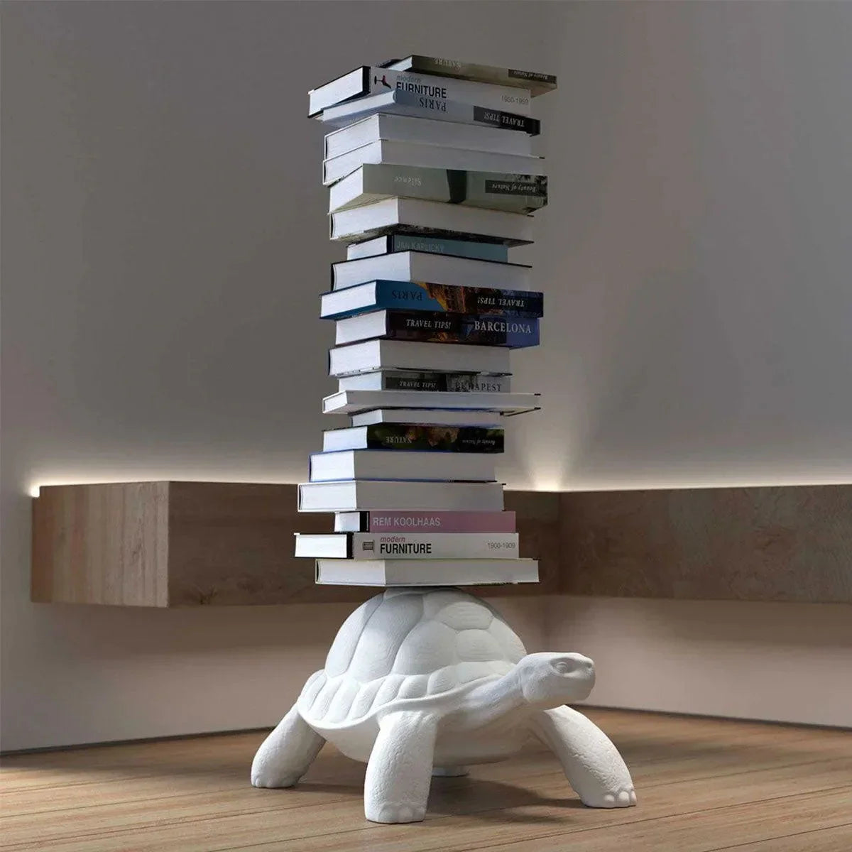 Dive into Whimsy: The Turtle Carry Bookcase by Qeeboo and Marcantonio