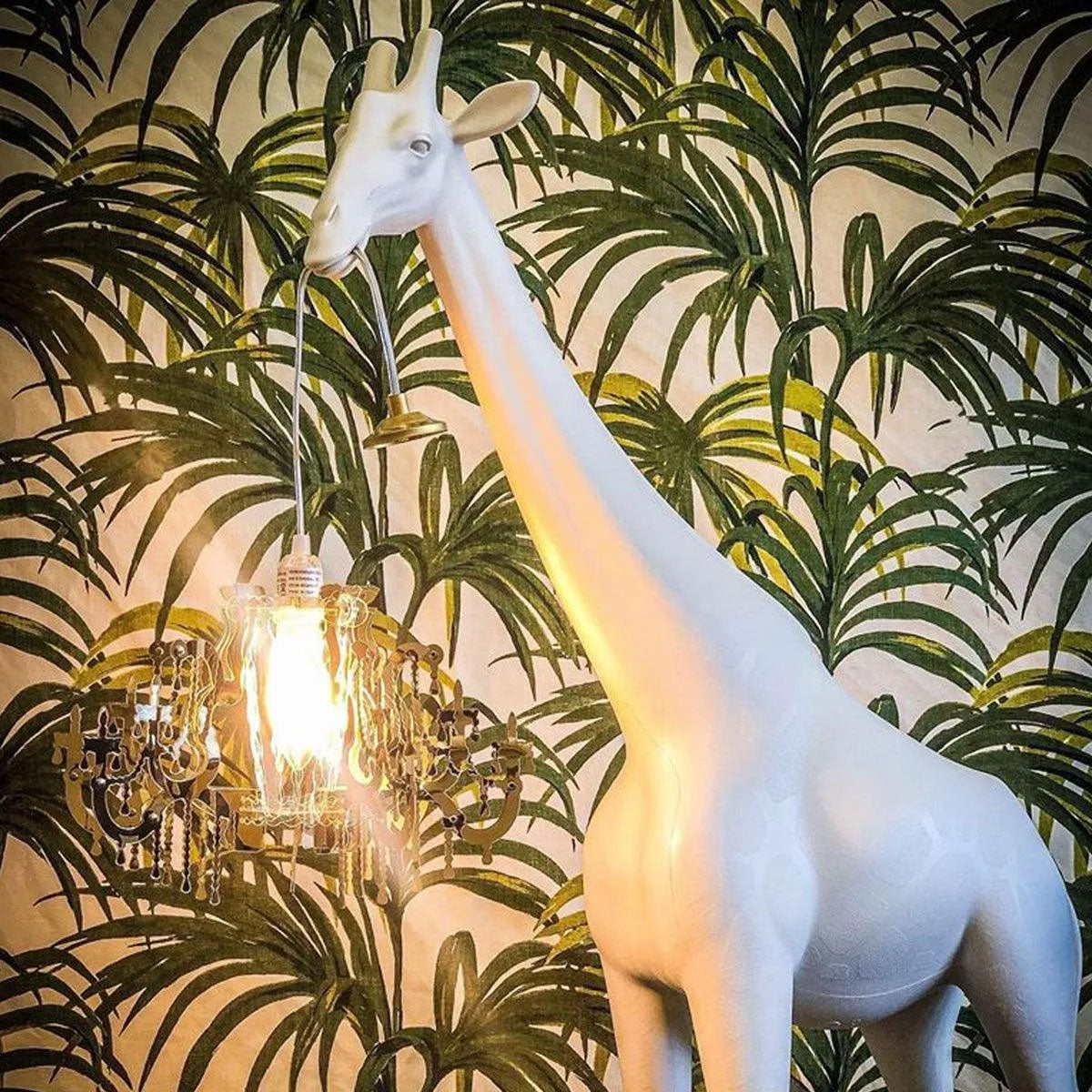 Illuminate Your Space with Whimsy: The Qeeboo Giraffe Chandelier by Marcantonio