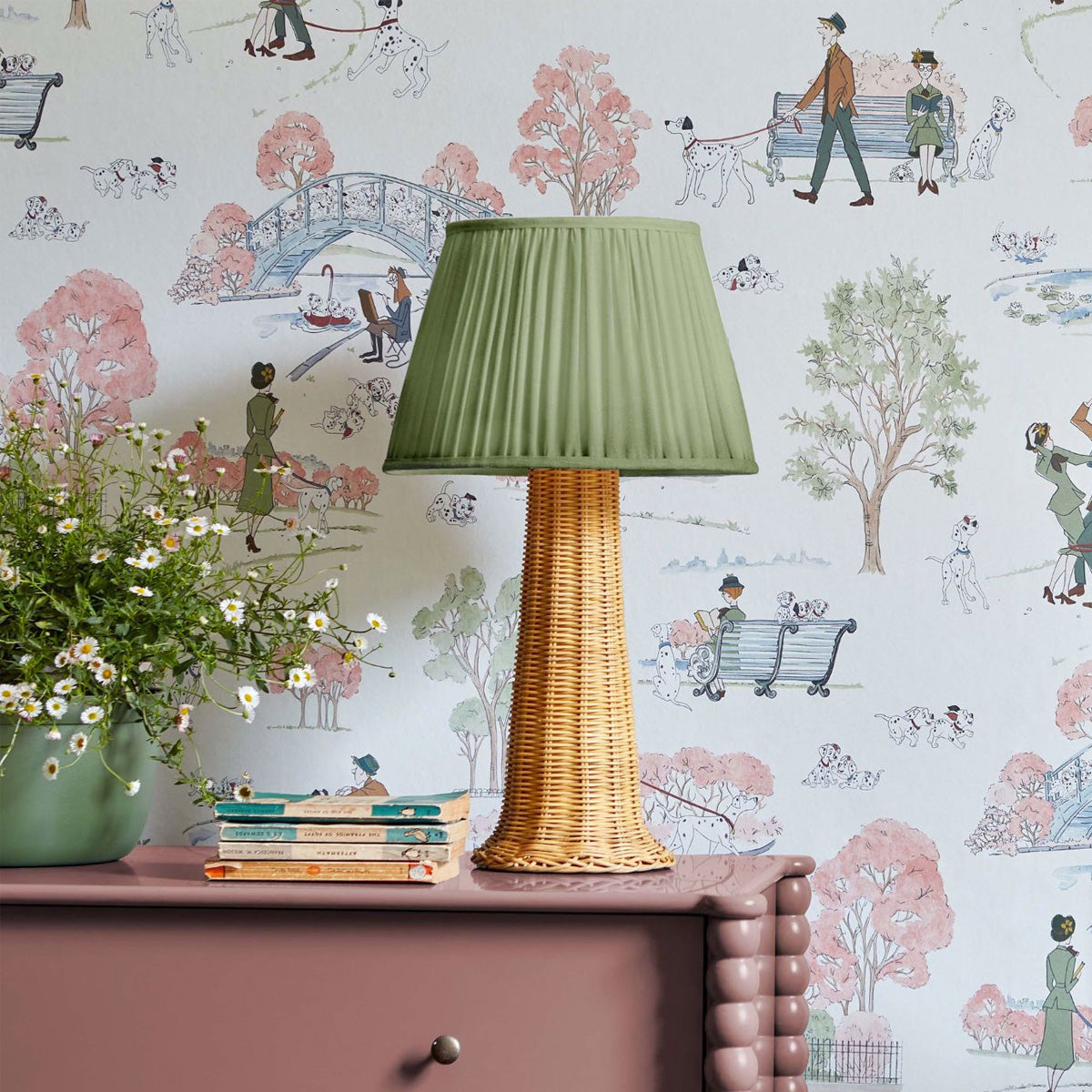 101 Dalmatians Candy Floss Wallpaper  Sanderson by Sanderson Design