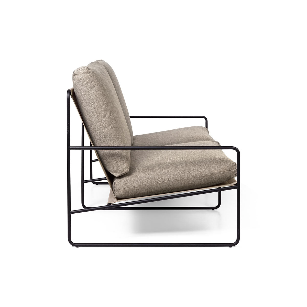 Desert 2-seater Dolce Black/Dark Sand - ferm LIVING