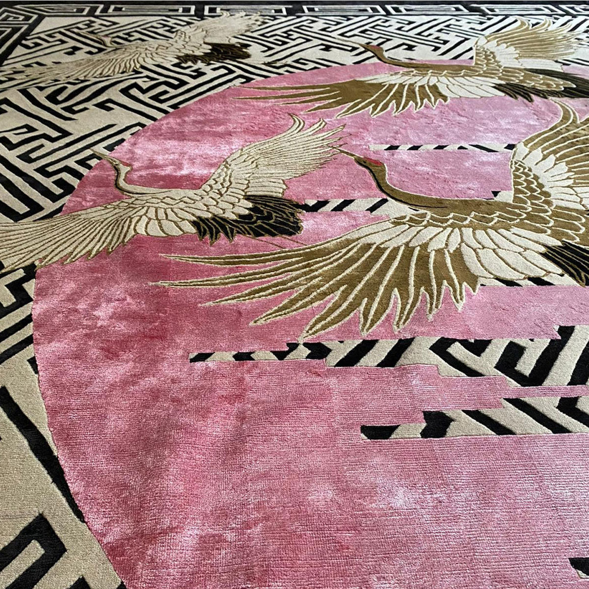 Pink Moon Hand Knotted Rug - Wendy Morrison Design