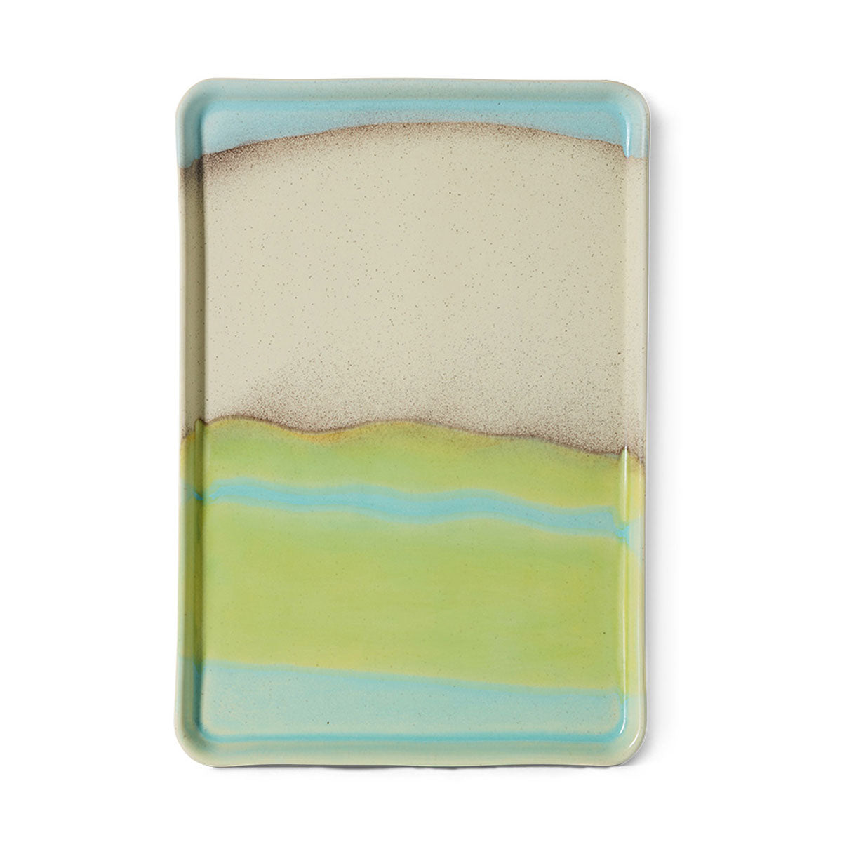 70s Ceramics Large Tray - HKLIVING