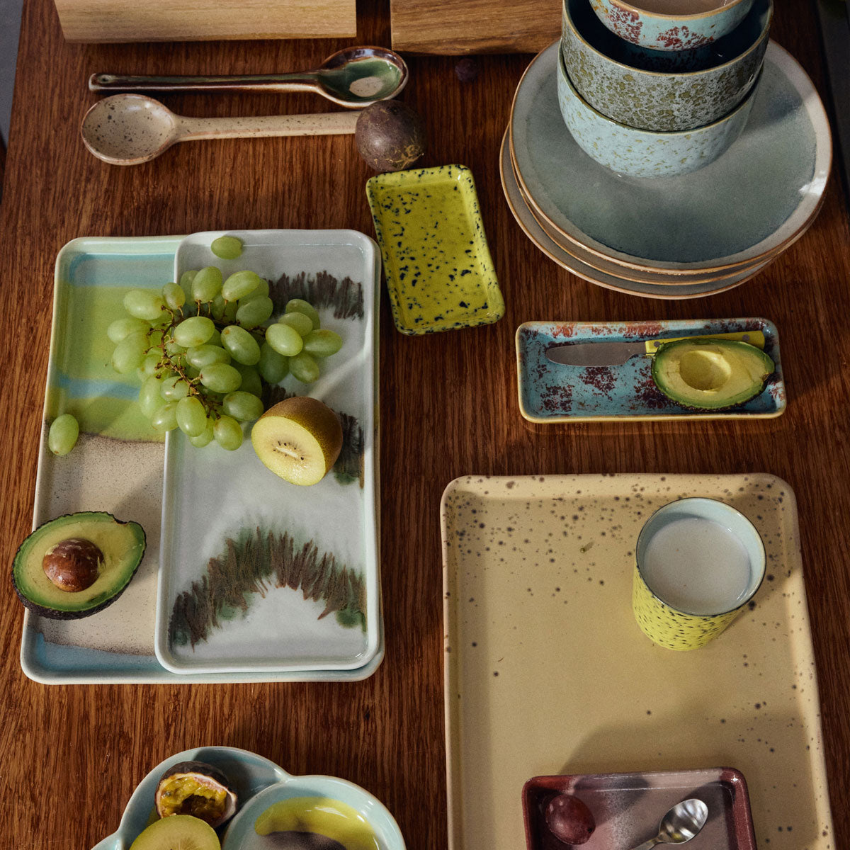 70s Ceramics Large Tray - HKLIVING