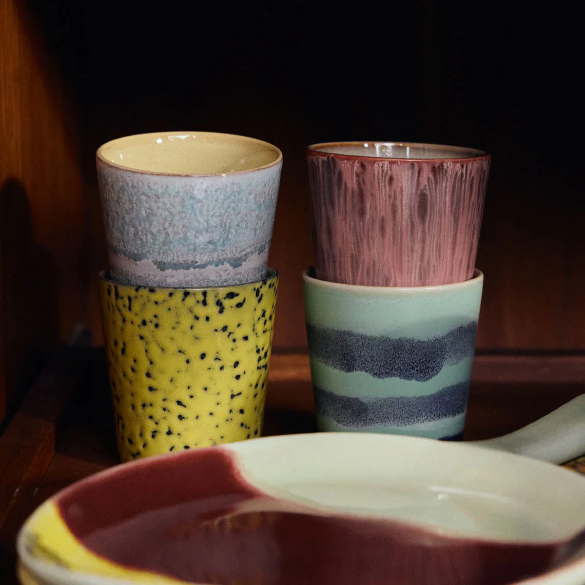 70s Ceramics Mugs - HKLIVING