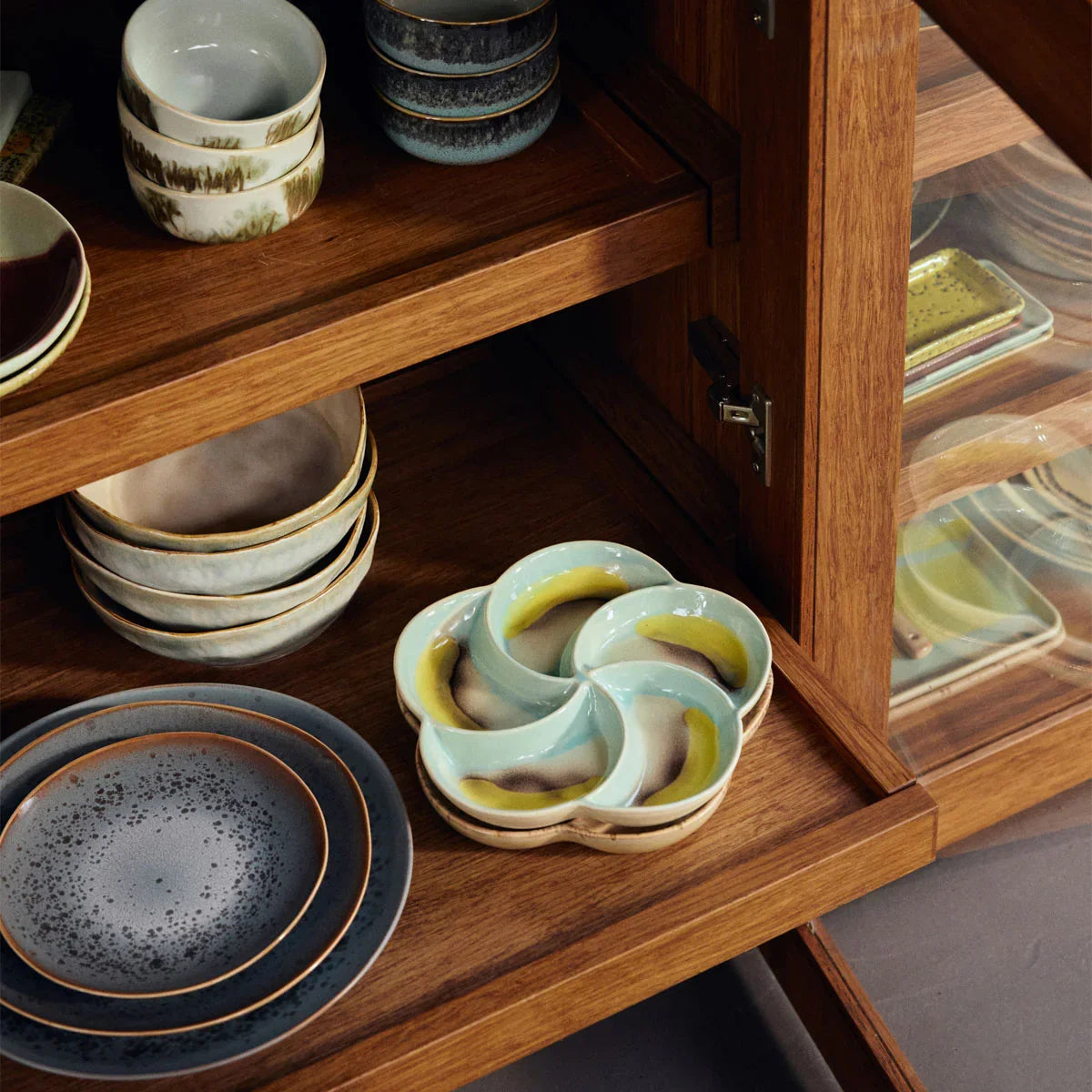 70s Ceramics Snack Tray - HKLIVING