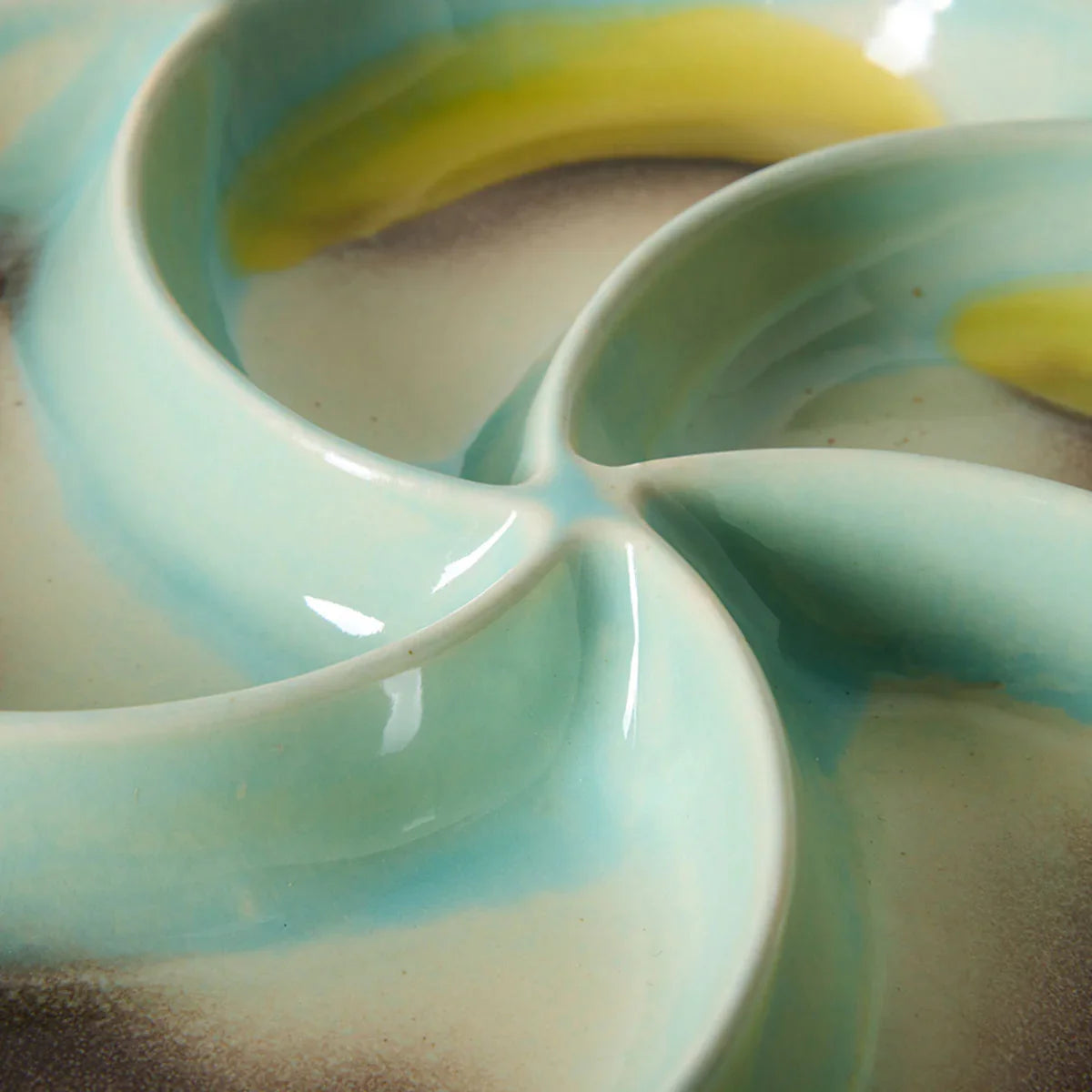 70s Ceramics Snack Tray - HKLIVING