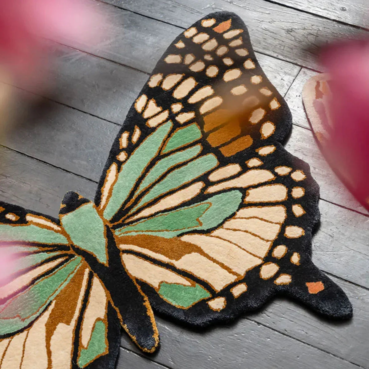 A Kaleidoscope of Papillons Hand Tufted Rugs - Wendy Morrison Design