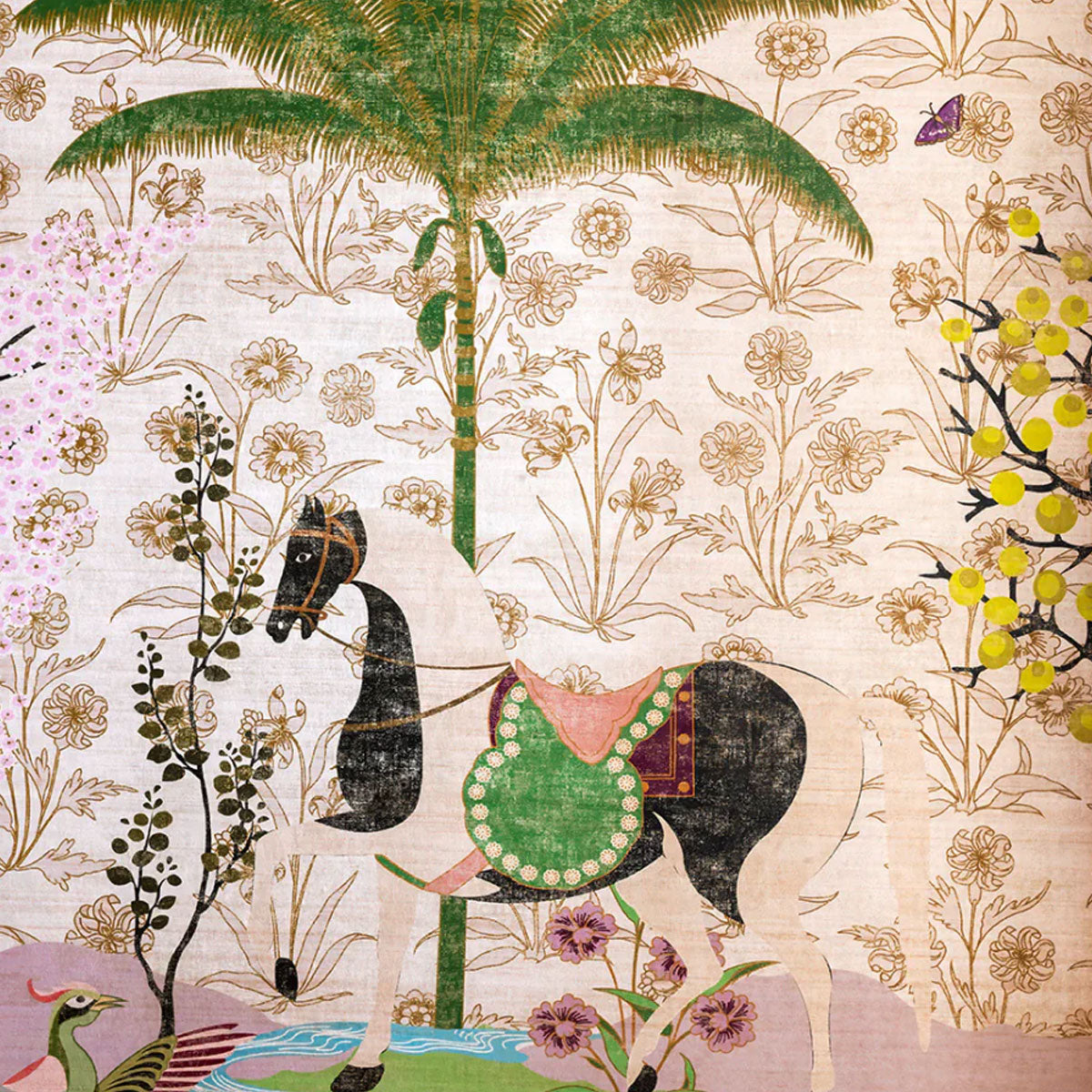 A Mughal Painting Wallpaper - Wendy Morrison Design