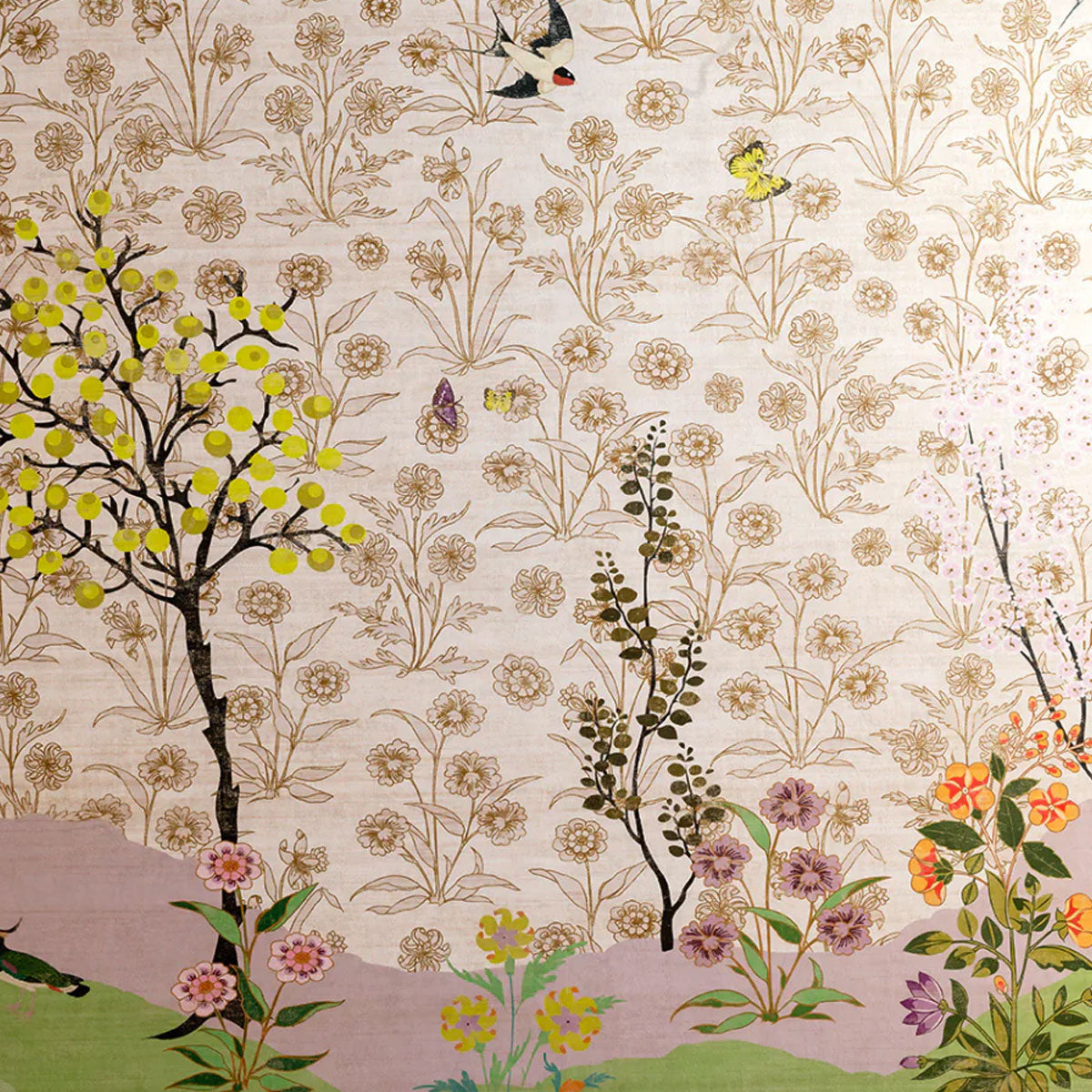 A Mughal Painting Wallpaper - Wendy Morrison Design